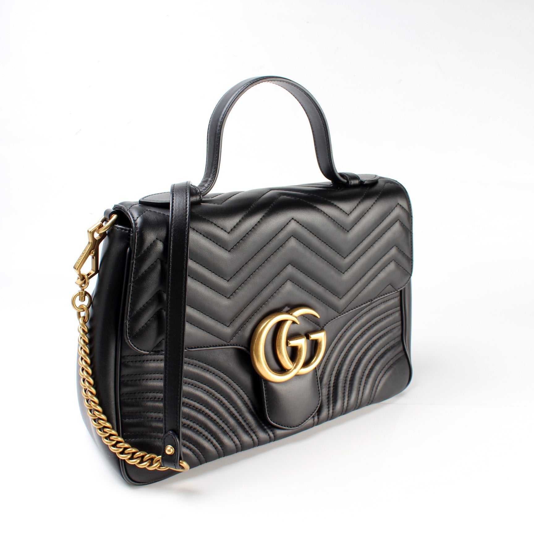 Gucci 498109 Marmont Top Handle Medium Bag