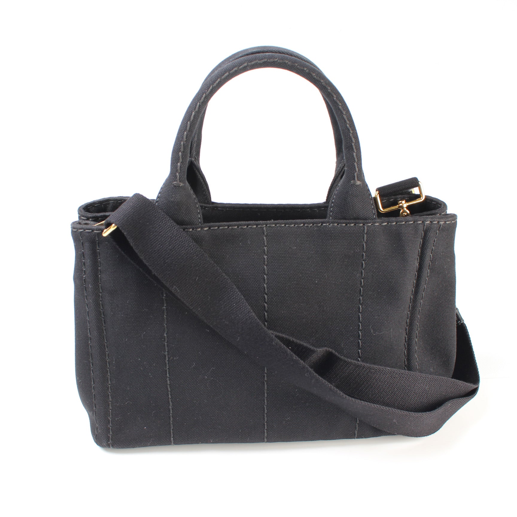 Prada Canapa Canvas Small Tote Bag