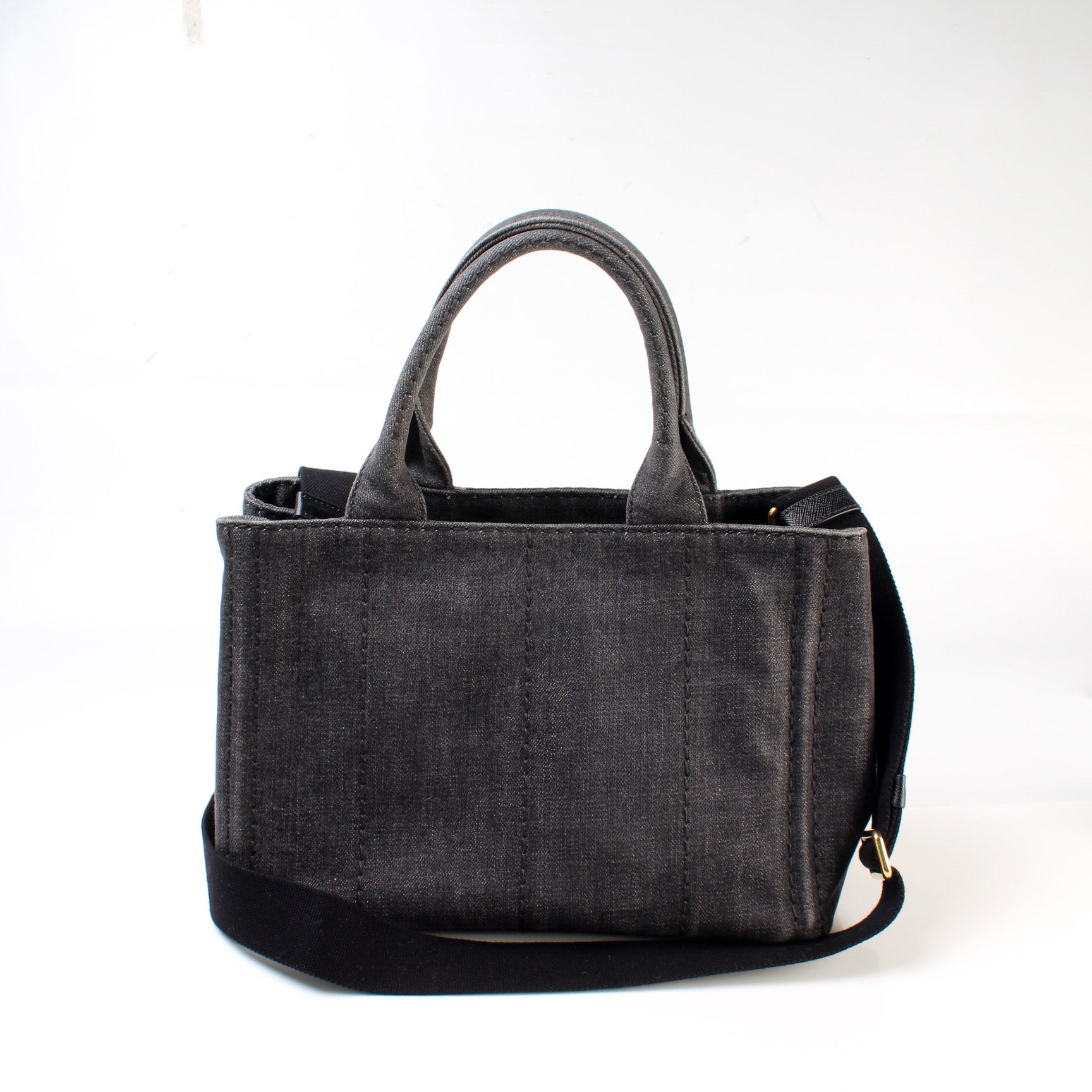Prada Canapa Canvas Small Tote Bag