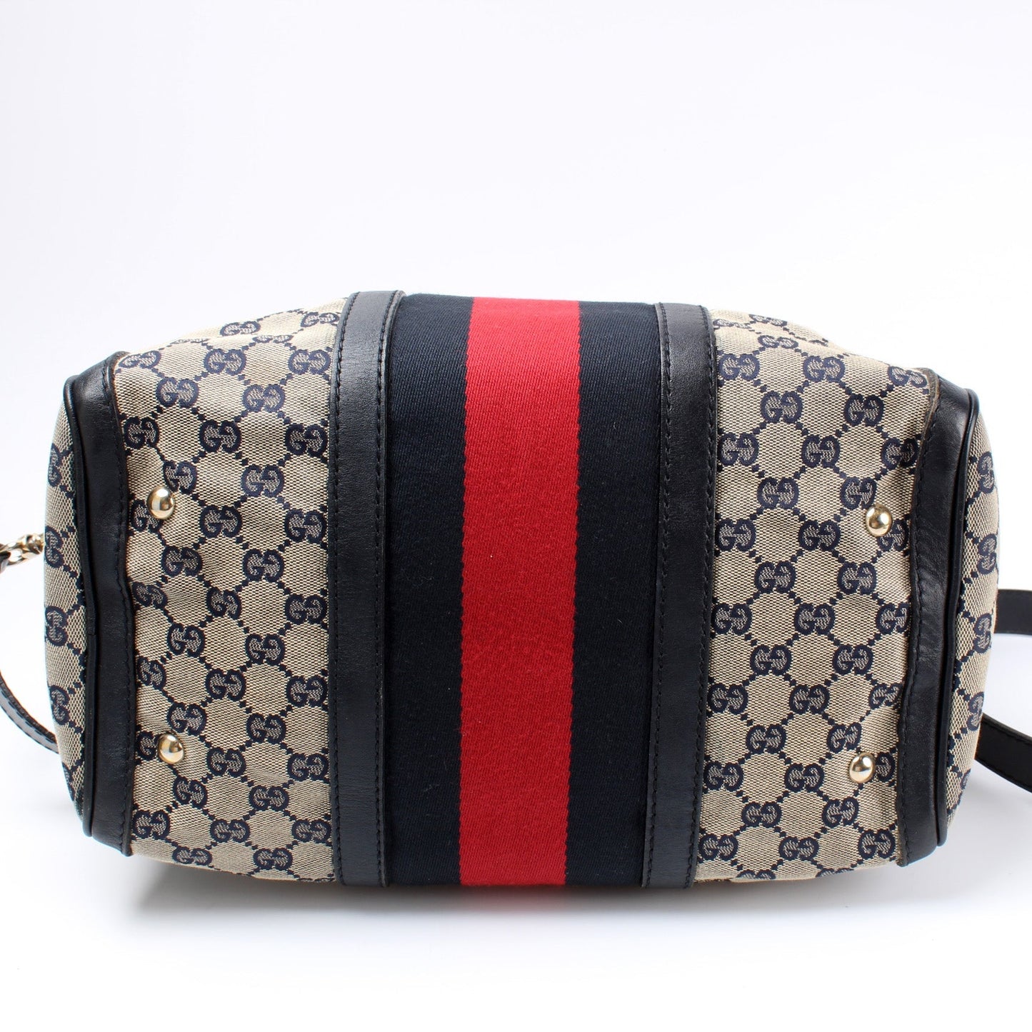 Gucci 247205 GG Canvas Boston Bag