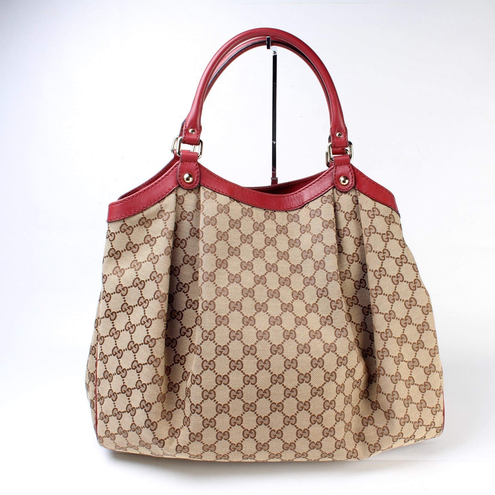 Gucci 211943 Sukey GG Canvas Large Bag