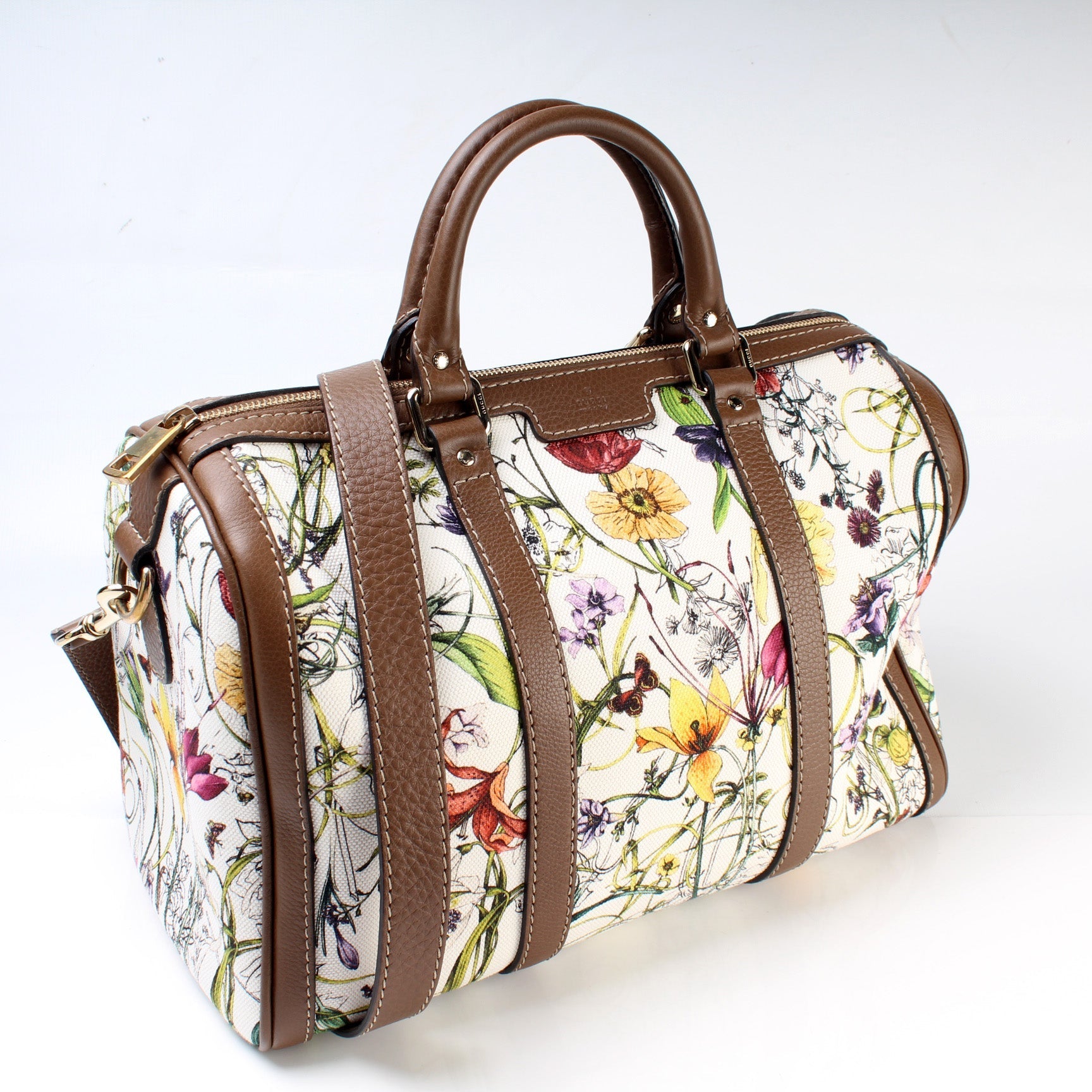 Gucci 247205 Boston Floral Bag