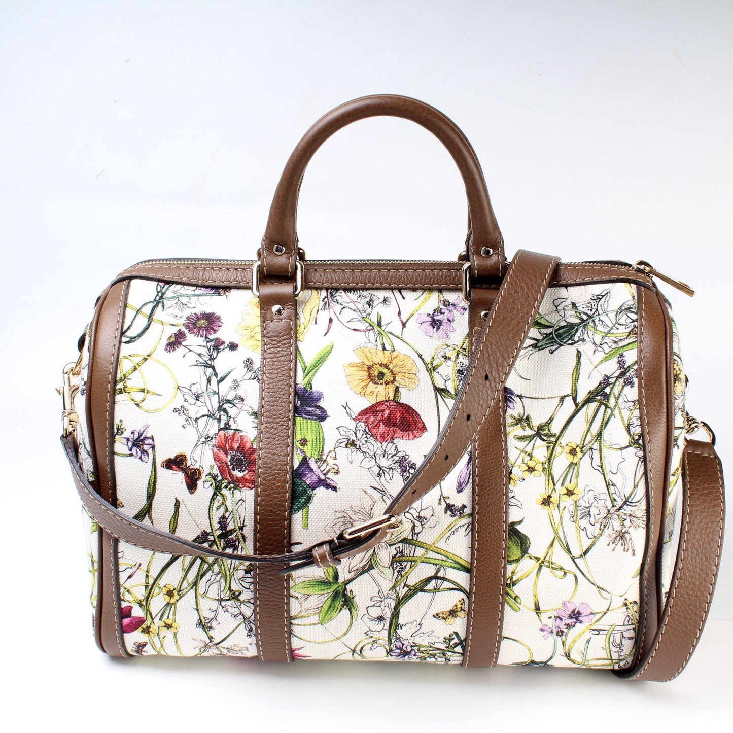 Gucci 247205 Boston Floral Bag