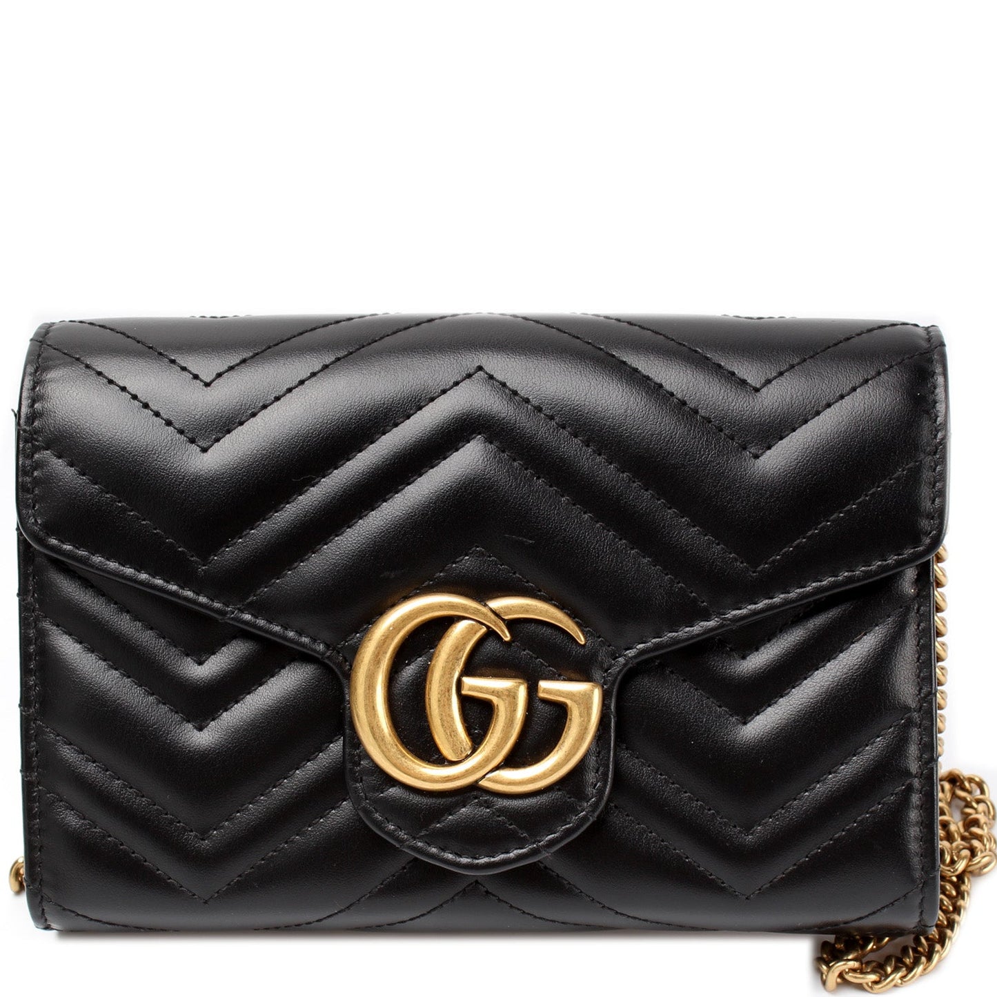 Gucci 474575 Marmont Chain Wallet Bag