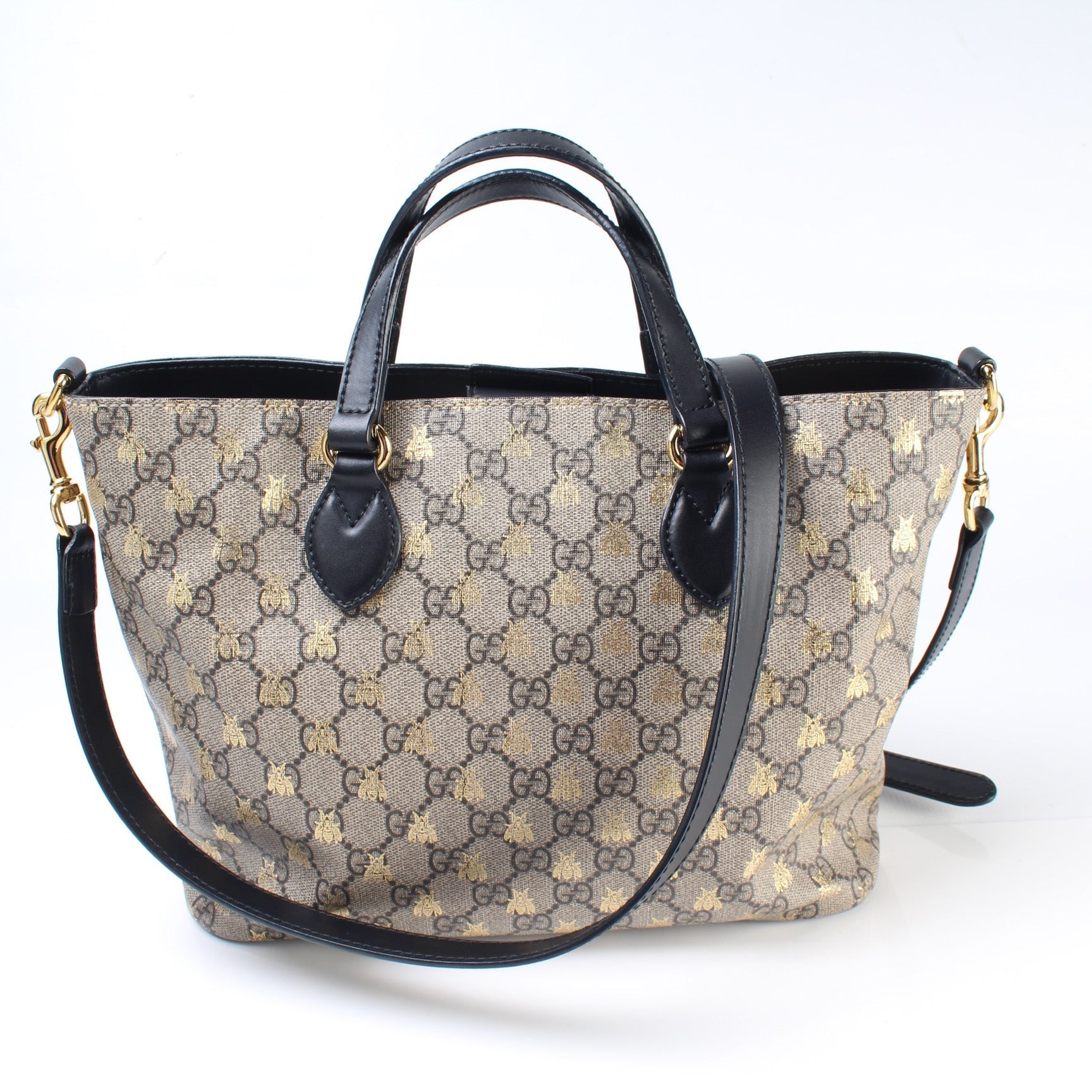 Gucci 473887 GG Supreme Canvas Small Tote Bag