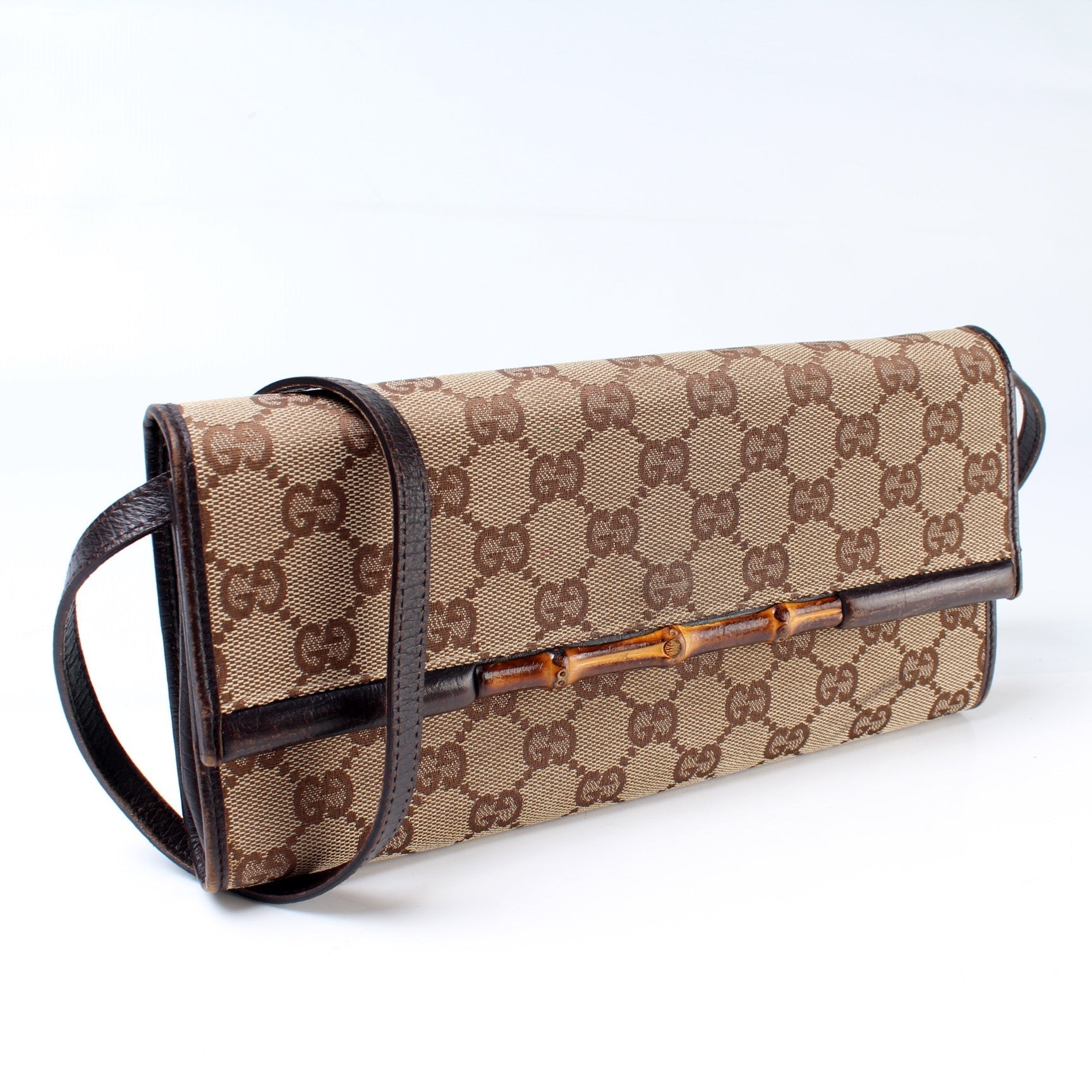 Gucci 177594 Bamboo Clutch Bag