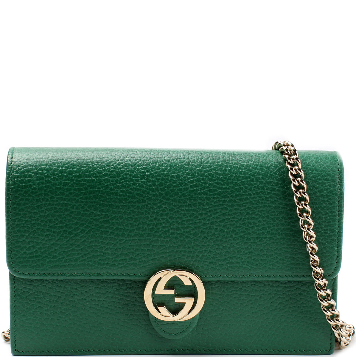 Gucci 615523 Dollar Interlocking Calfskin Bag