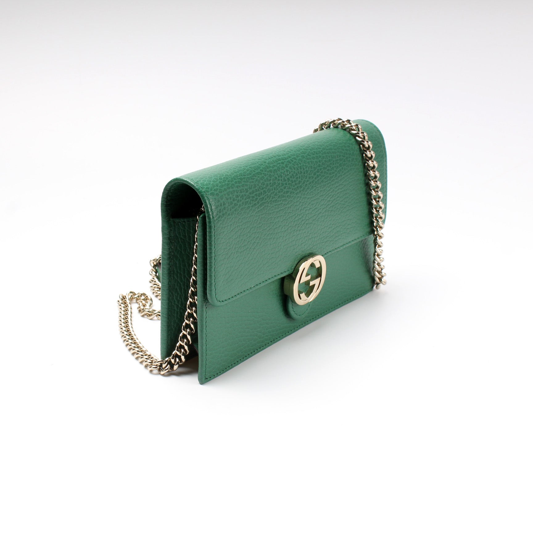 Gucci 615523 Dollar Interlocking Calfskin Bag