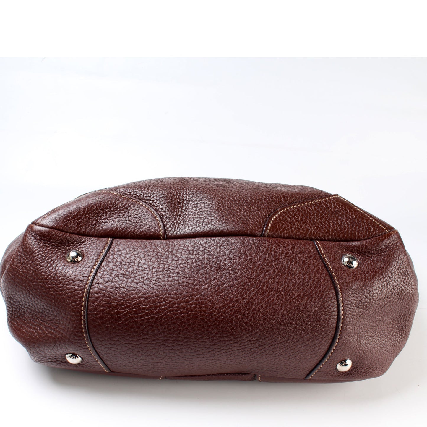 Prada Vitello Daino Side Pocket Leather Tote Bag