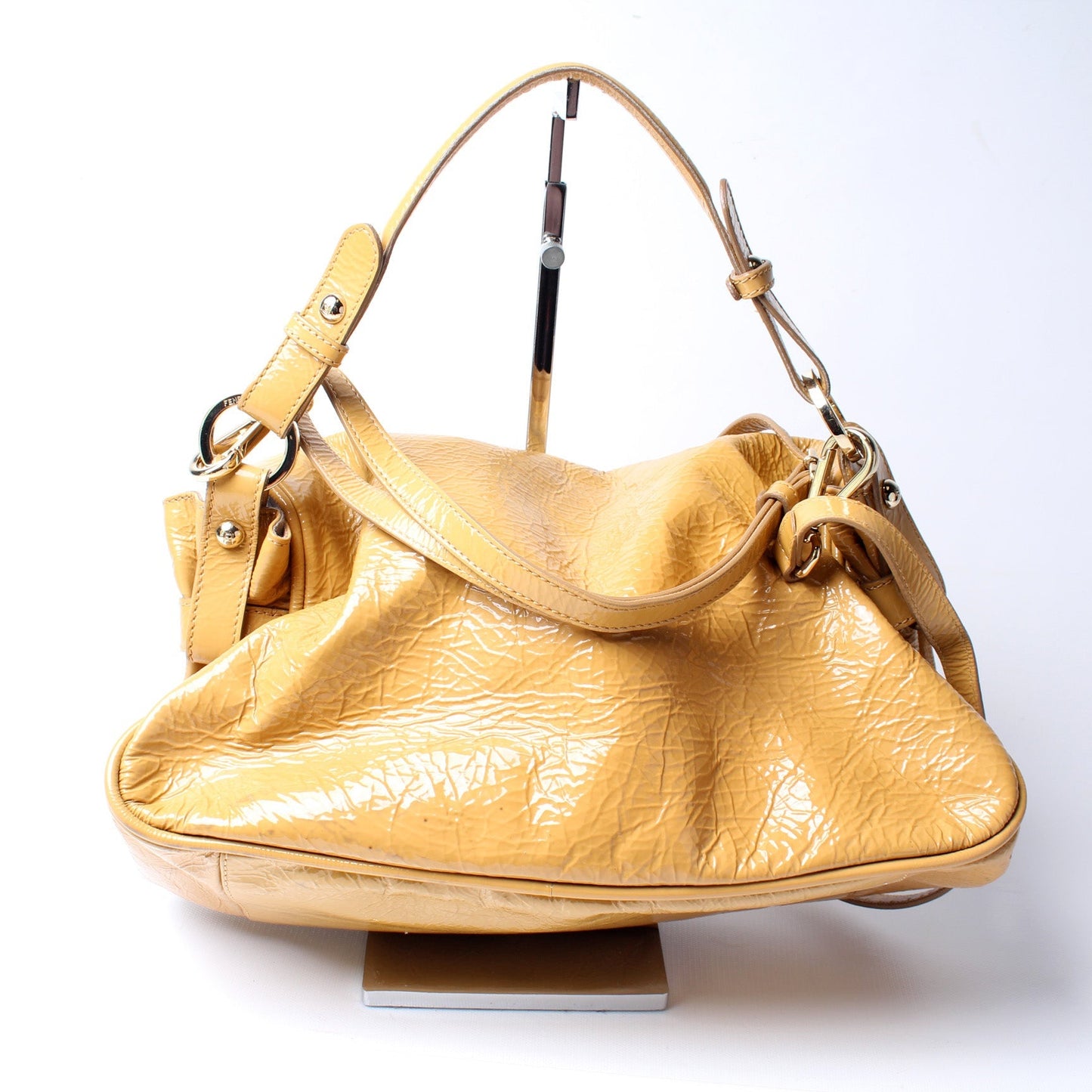 Fendi 8BR607 Patent Pushlock Bag