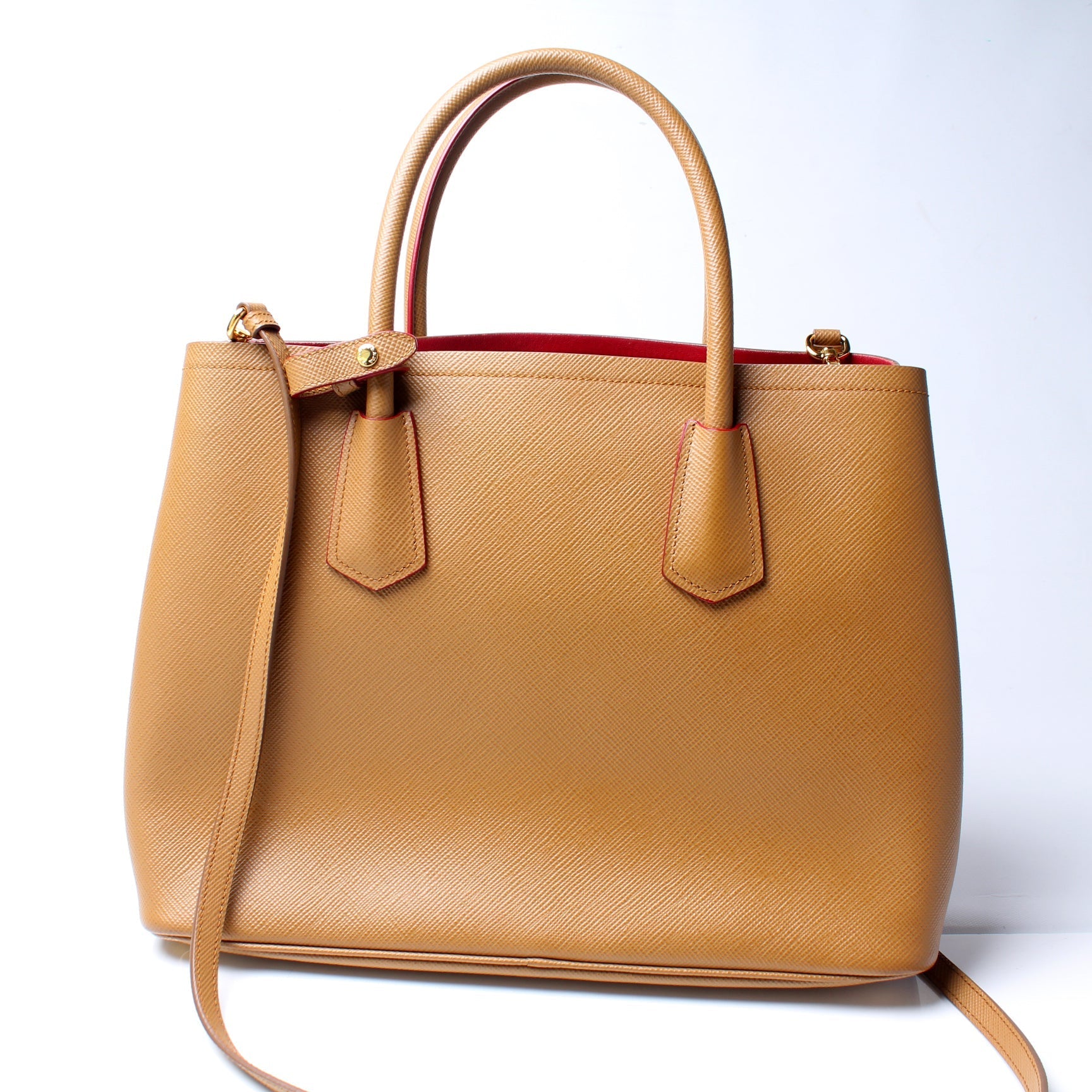 Prada Saffiano Cuir Double Medium Bag