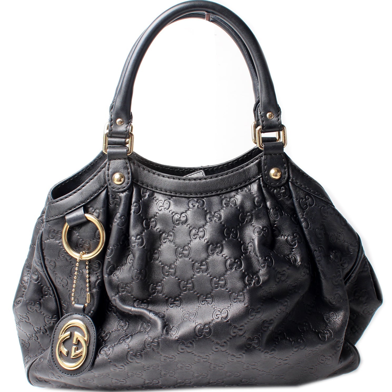 Gucci 211944 Sukey GG Leather Medium Bag