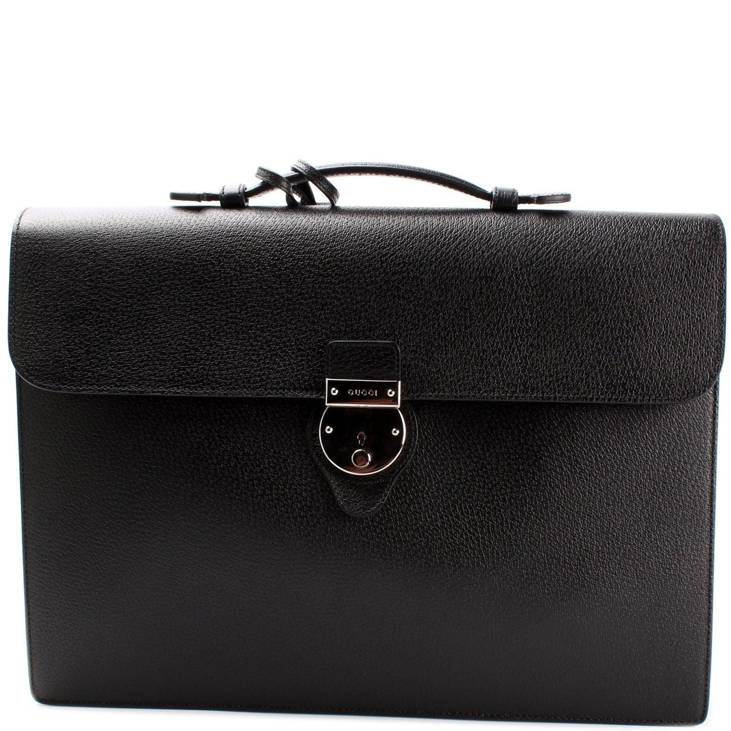 Gucci 281402 Flap Briefcase Leather Bag