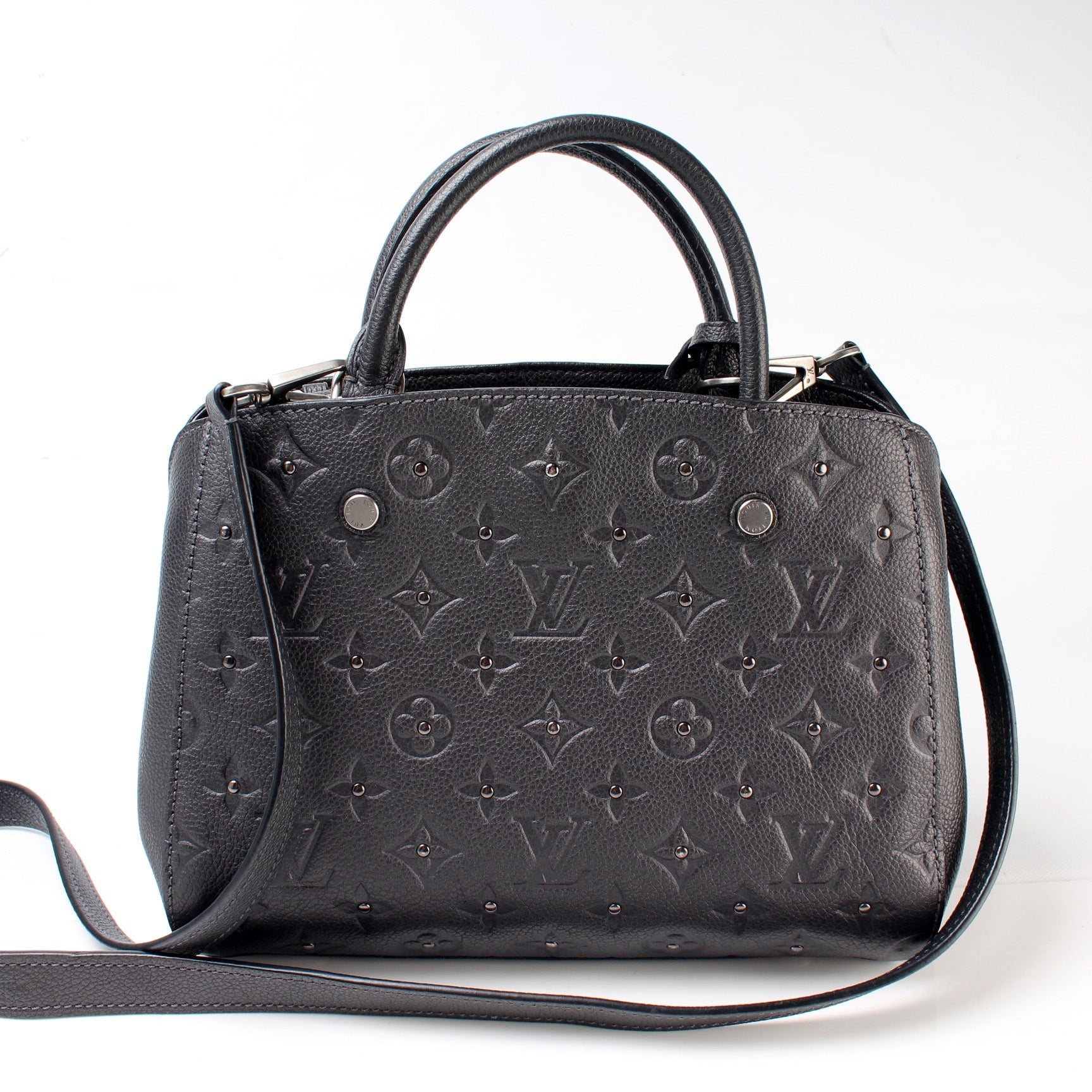 Luxury Women's Handbag | Louis Vuitton Montaigne BB Studded Empreinte