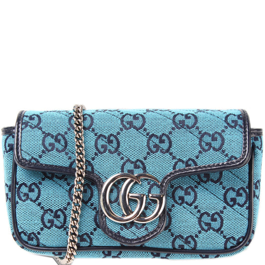 Gucci 476433 Marmont Canvas Supreme Mini Flap Bag