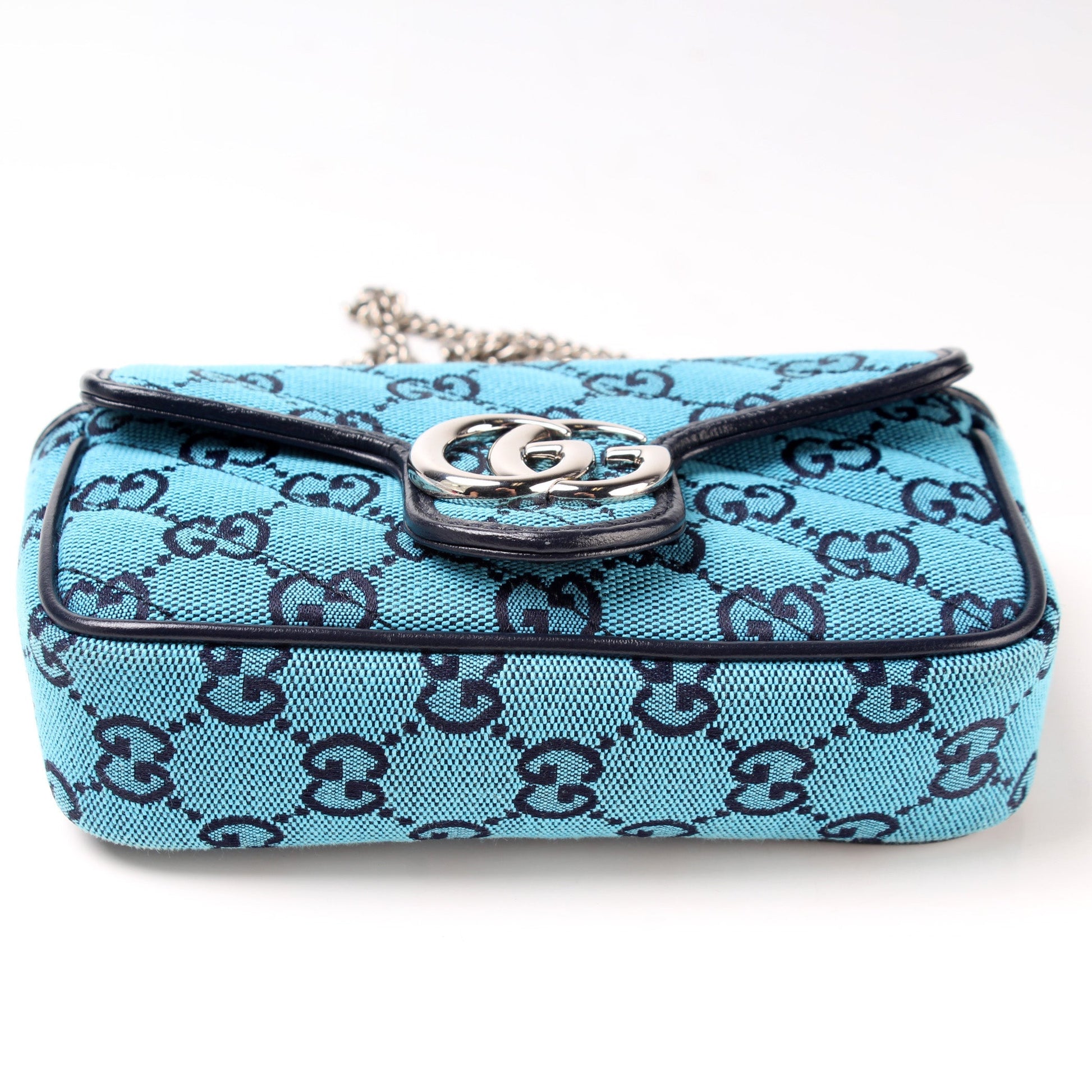 Gucci 476433 Marmont Canvas Supreme Mini Flap Bag
