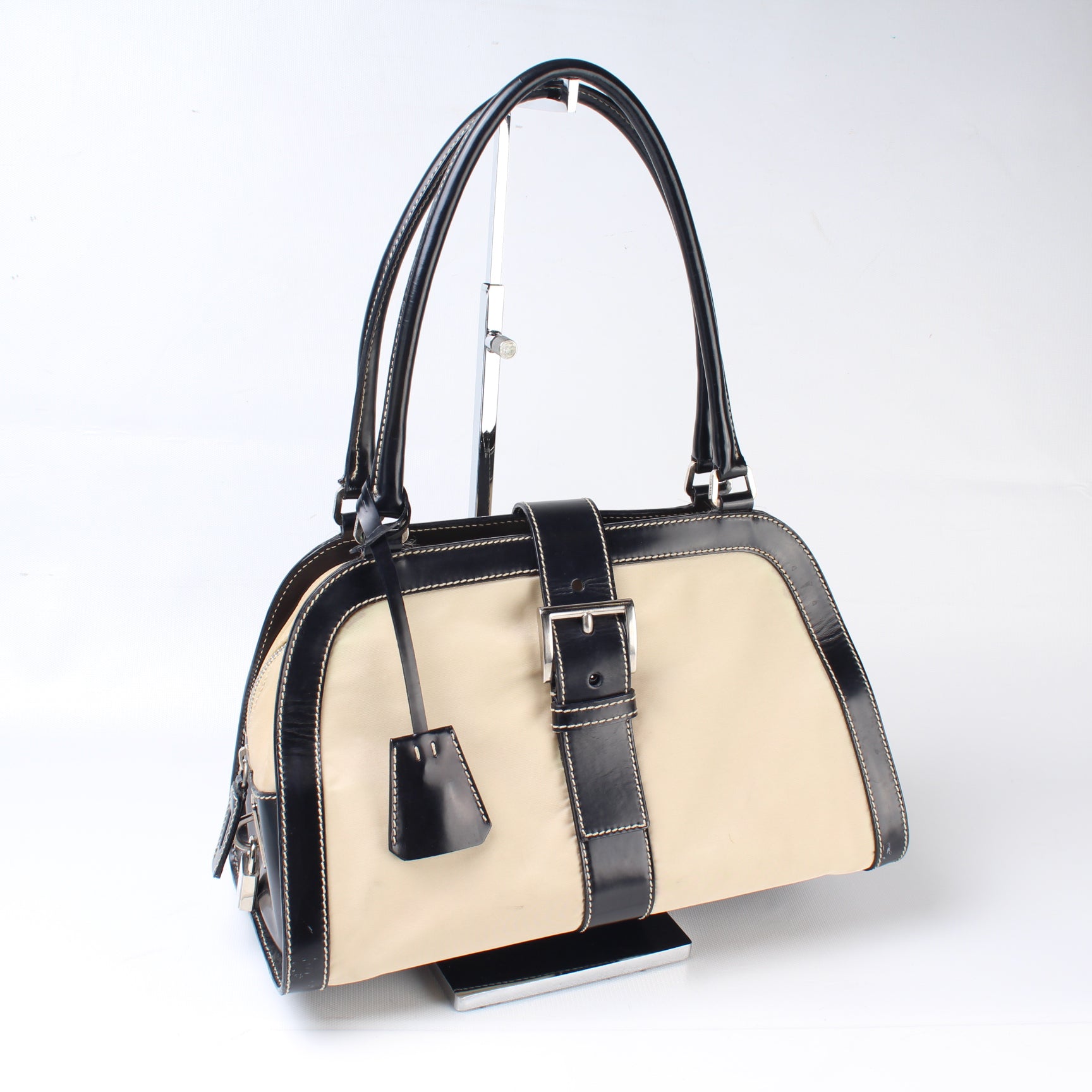 Prada Nylon Top Handle Shoulder Bag