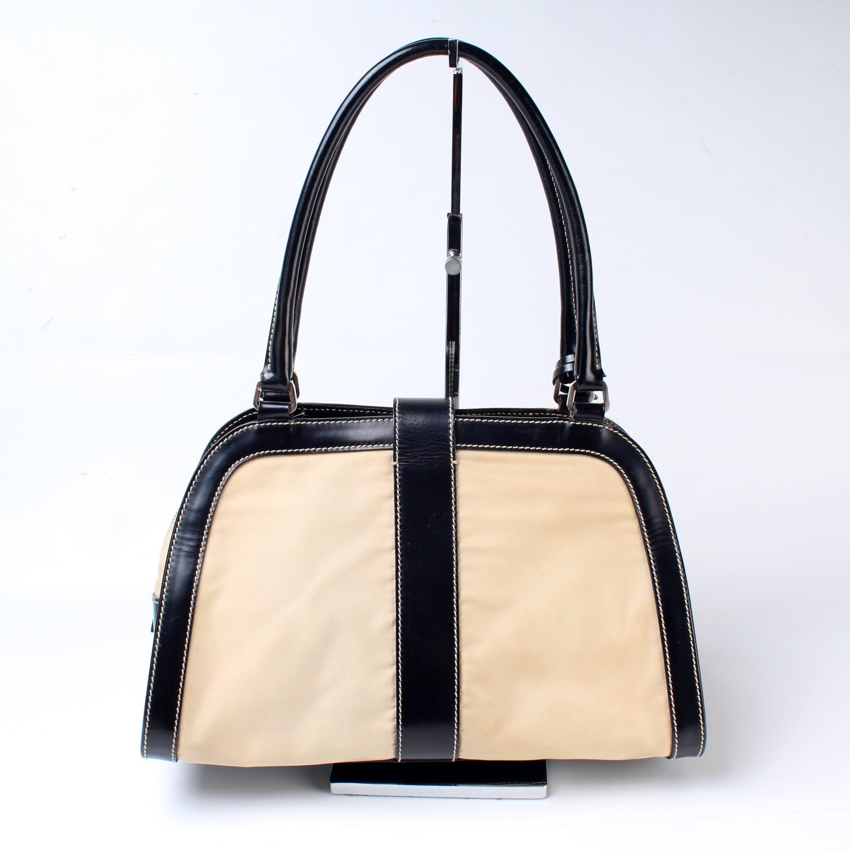 Prada Nylon Top Handle Shoulder Bag