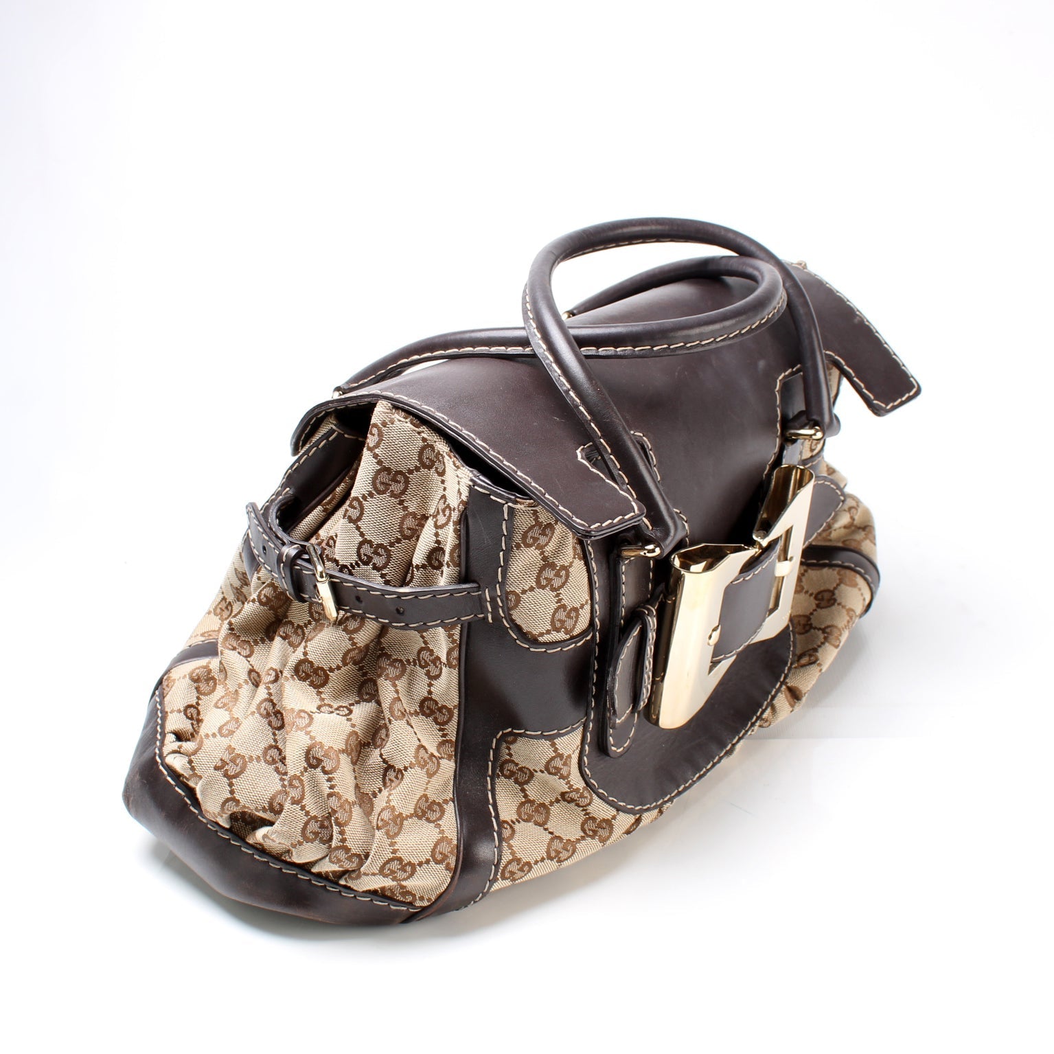 Gucci 189883 Dialux Queen GG Canvas Bag