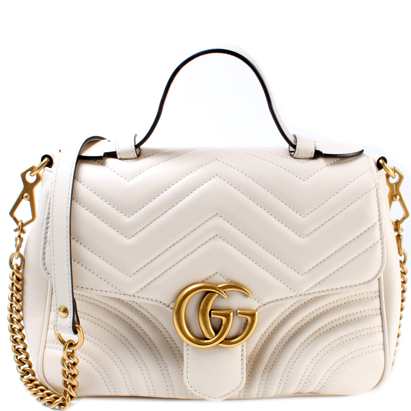 Gucci 498110 GG Marmont Small Top Handle Bag