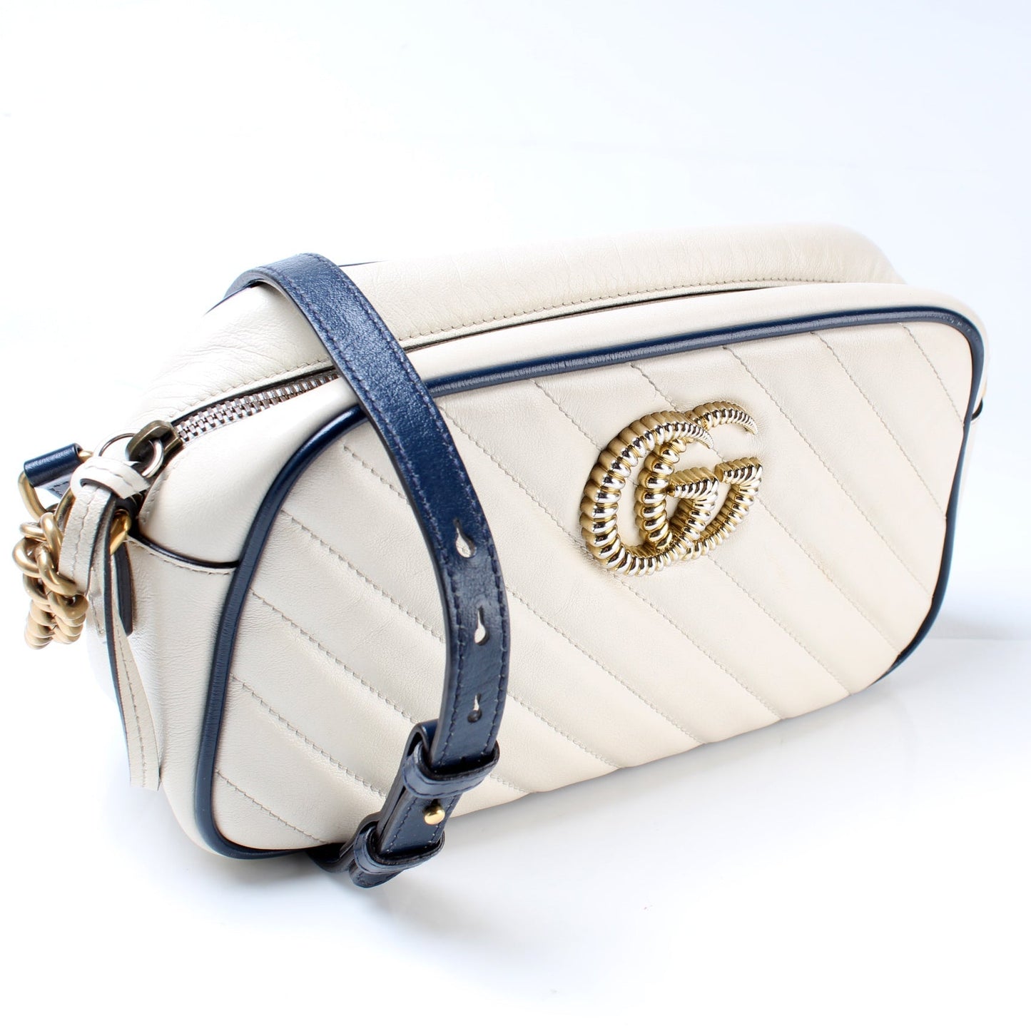 Gucci 447632 Marmont Torchon Small Leather Camera Bag