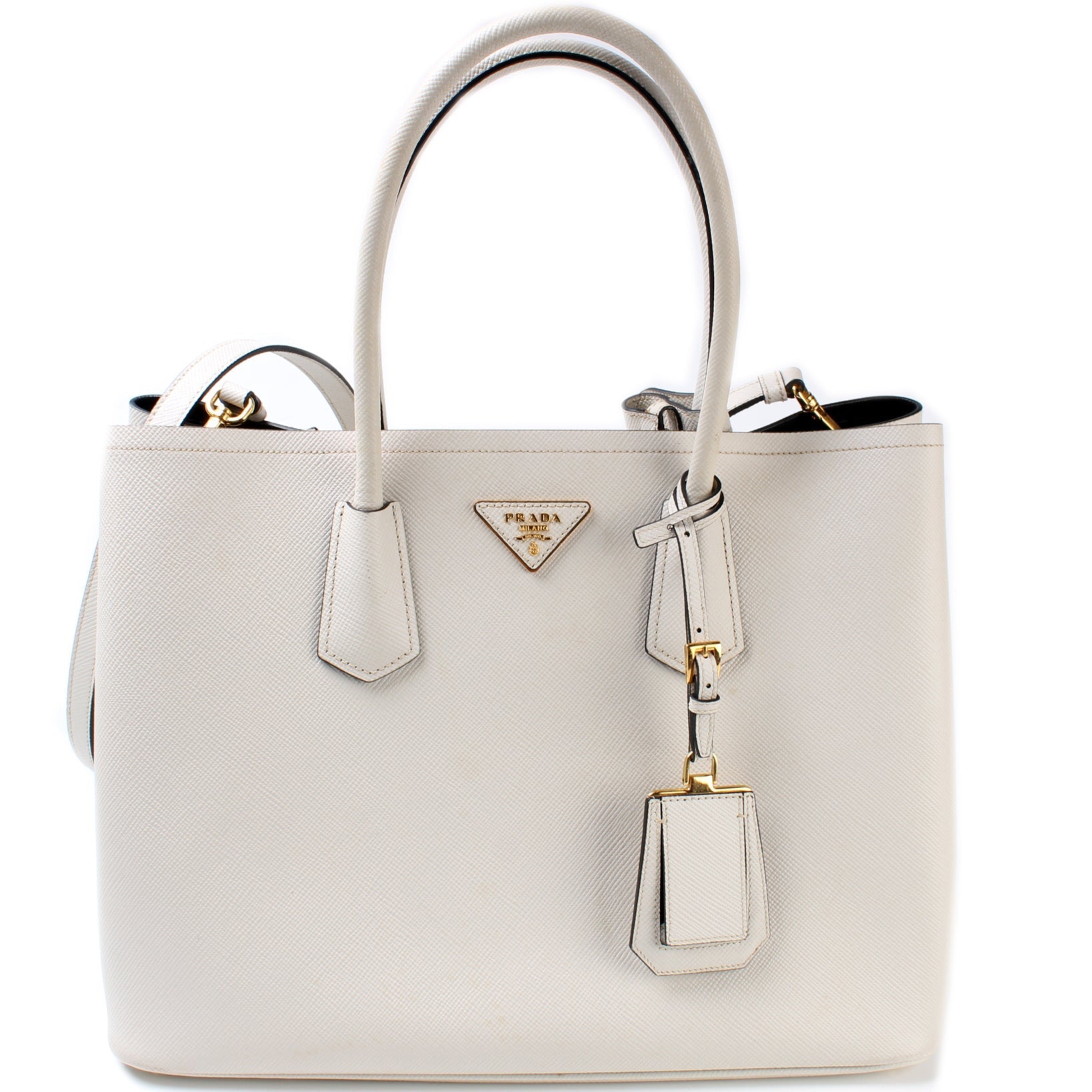 Prada Saffiano Cuir Double Medium Bag