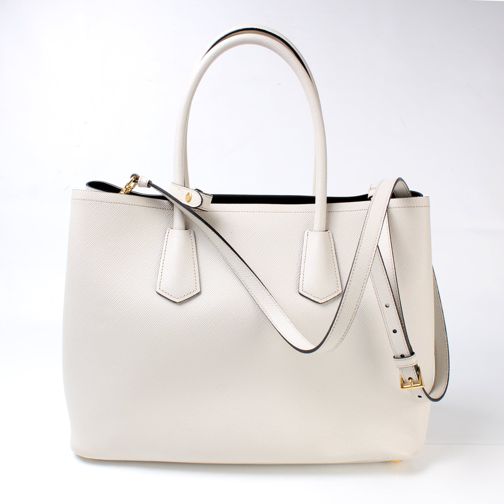 Prada Saffiano Cuir Double Medium Bag