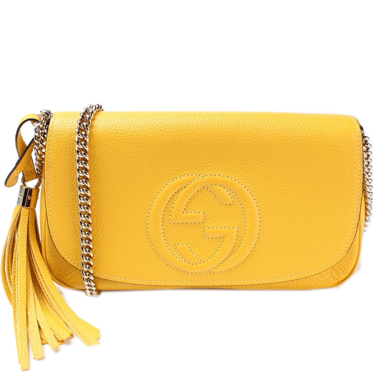 Gucci 536224 Soho Chain Tassel Flap Bag