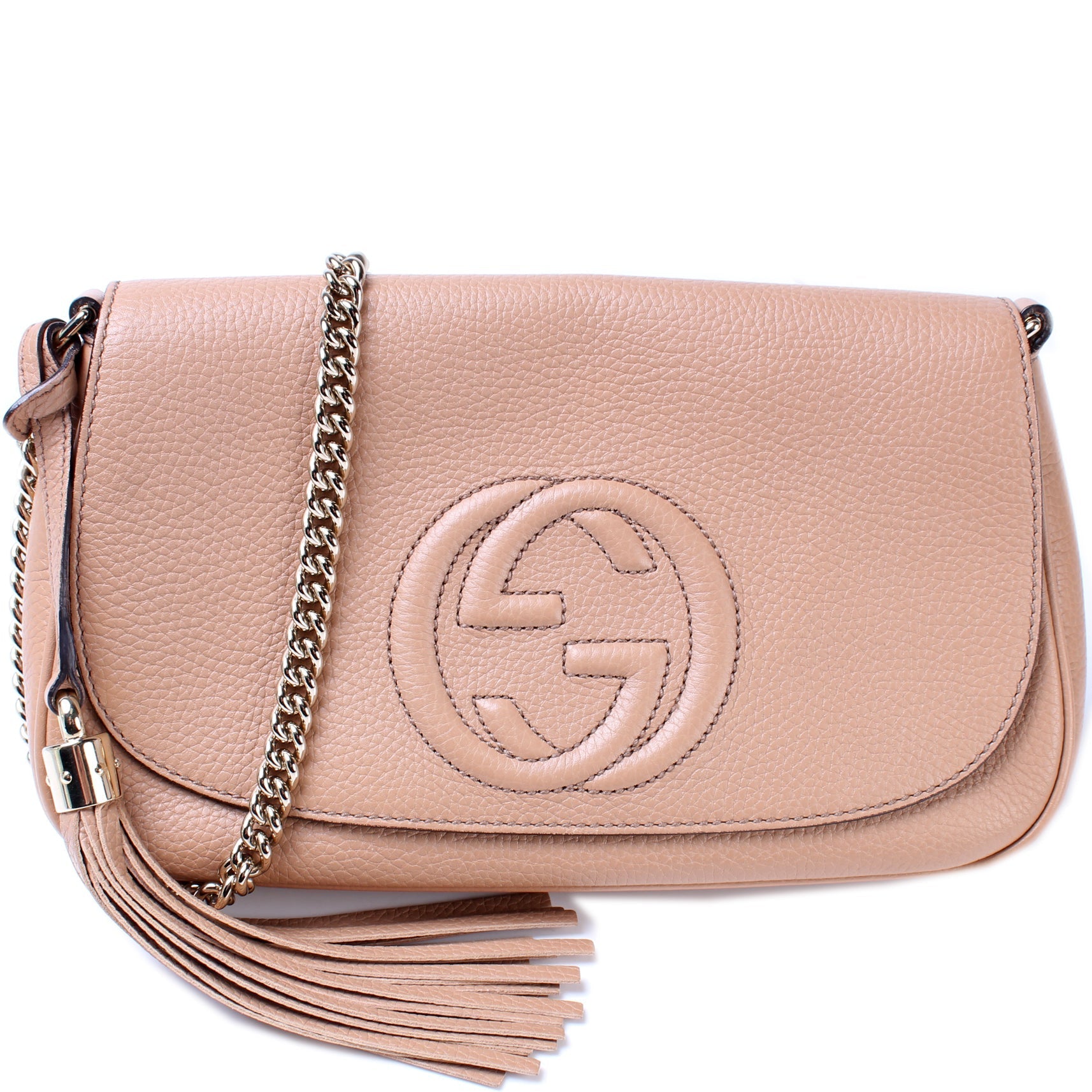 Gucci 536224 Soho Chain Tassel Flap Bag