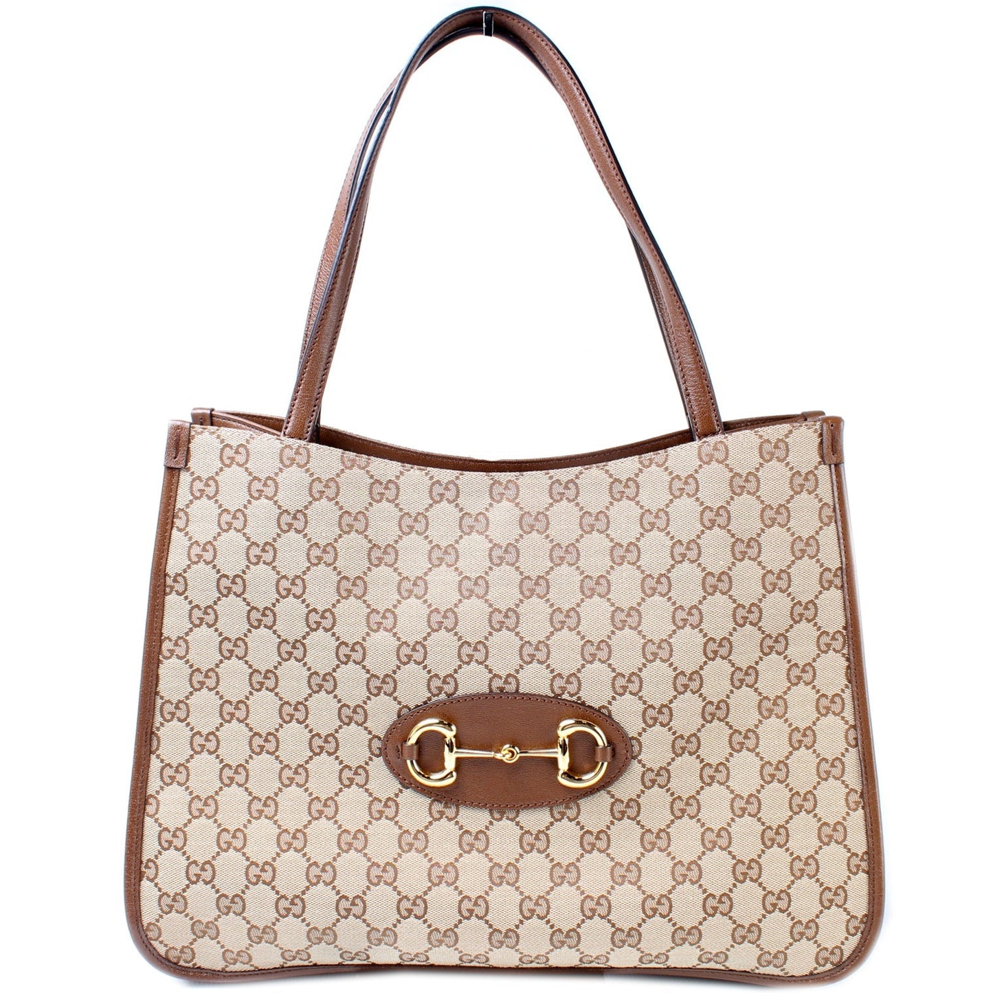 Gucci 623694 1955 GG Canvas Horsebit Tote Bag
