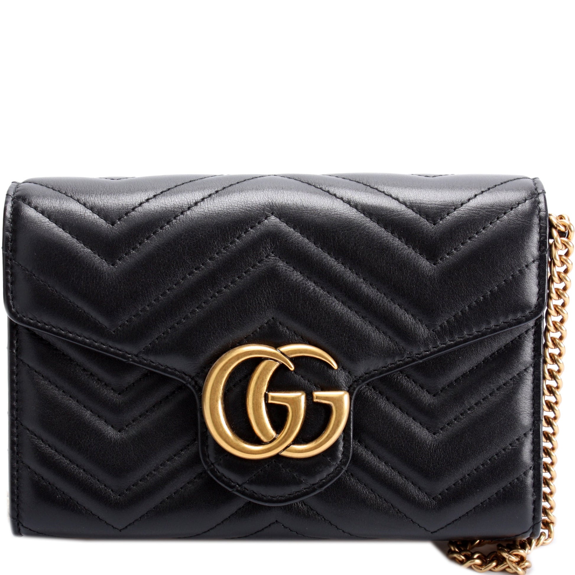 Gucci 474575 Marmont Chain Wallet Bag