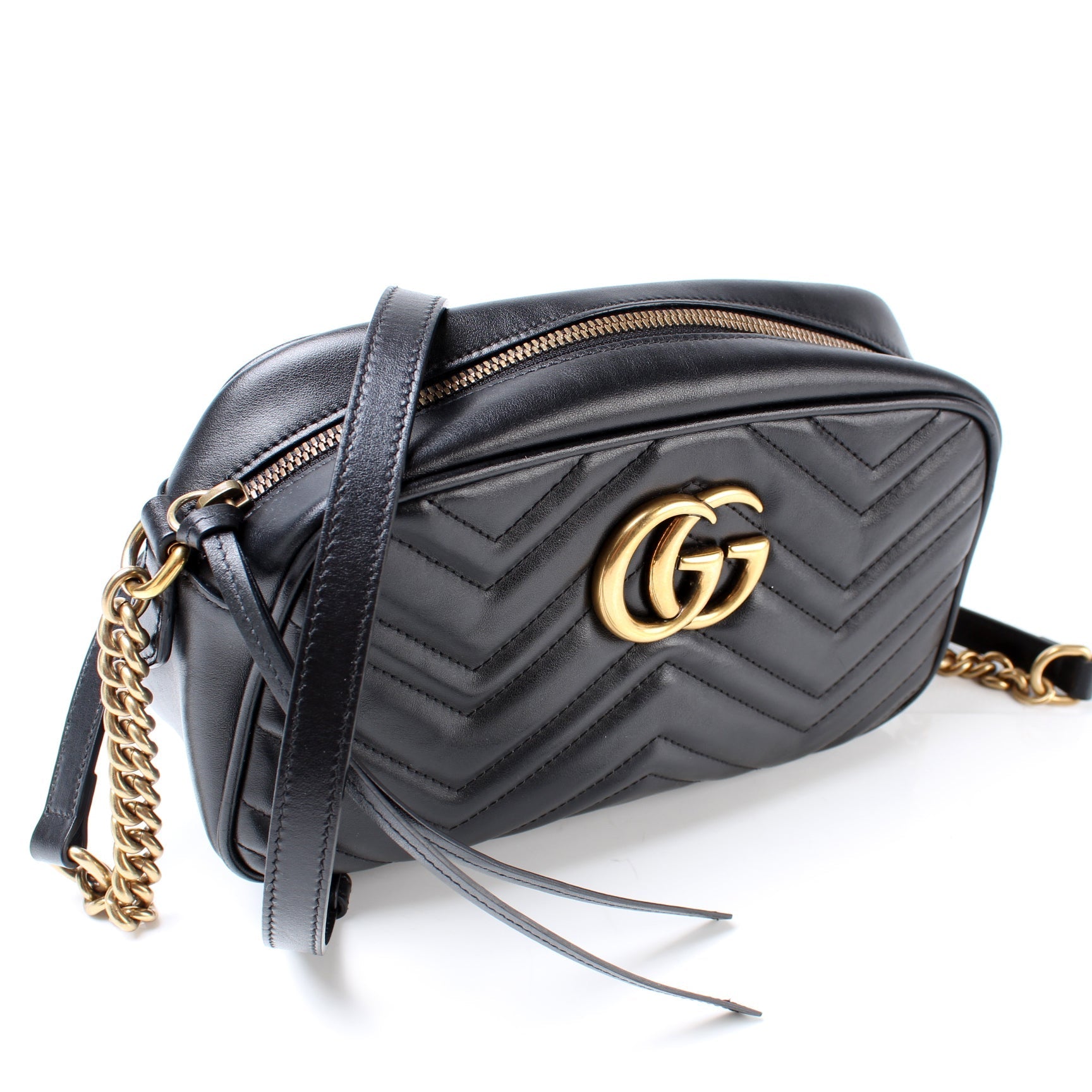 Gucci 447632 Marmont Small Leather Camera Bag