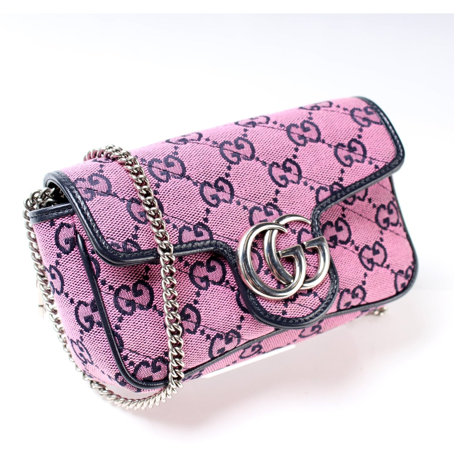 Gucci 476433 Marmont Canvas Mini Flap Bag
