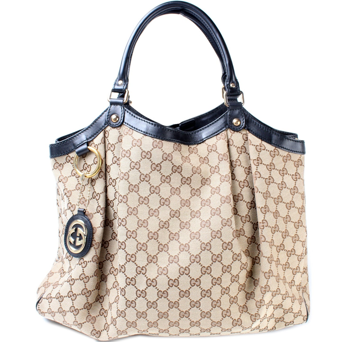 Gucci 211943 Sukey GG Canvas Large Bag