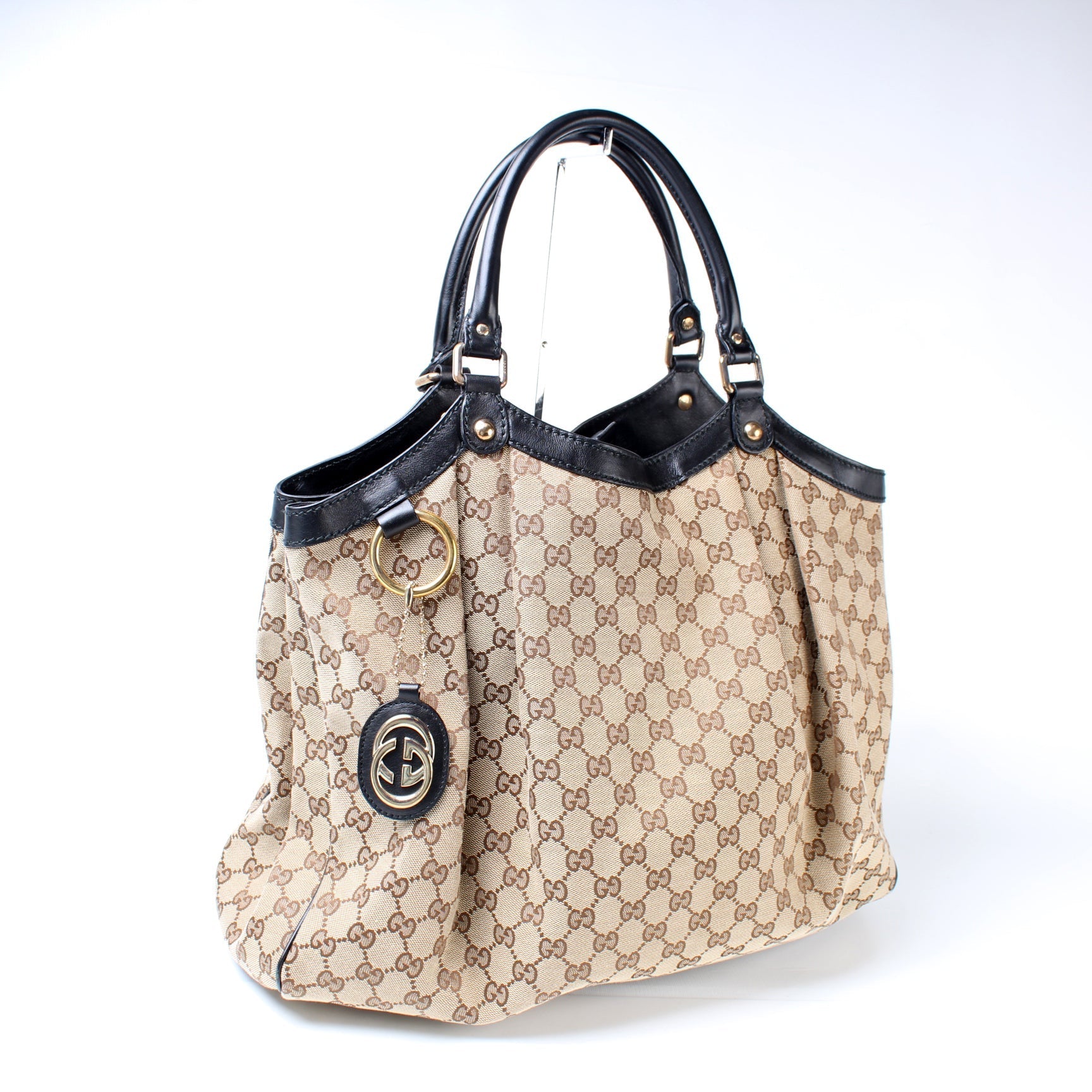 Gucci 211943 Sukey GG Canvas Large Bag
