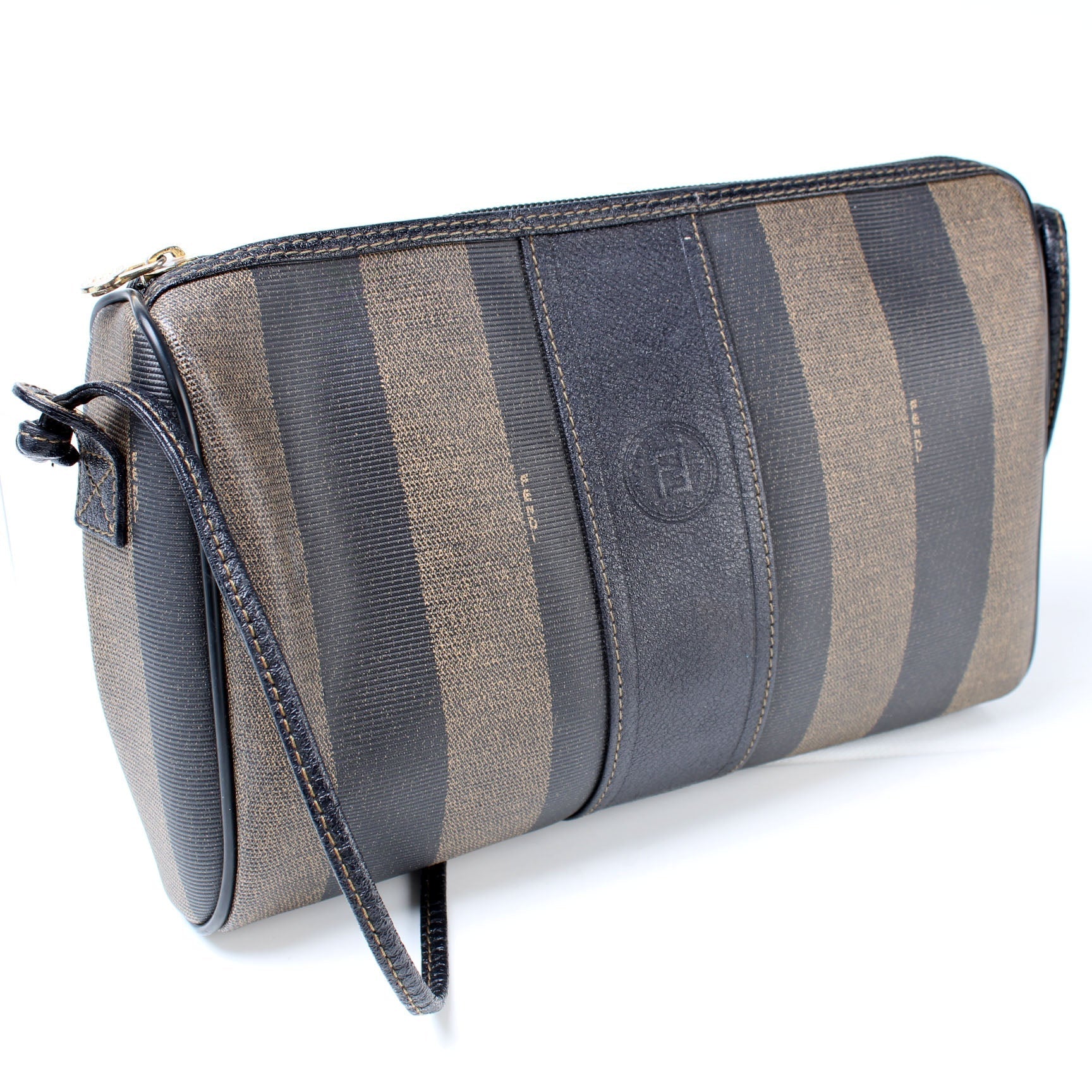 Fendi Pequin Stripe Crossbody Bag