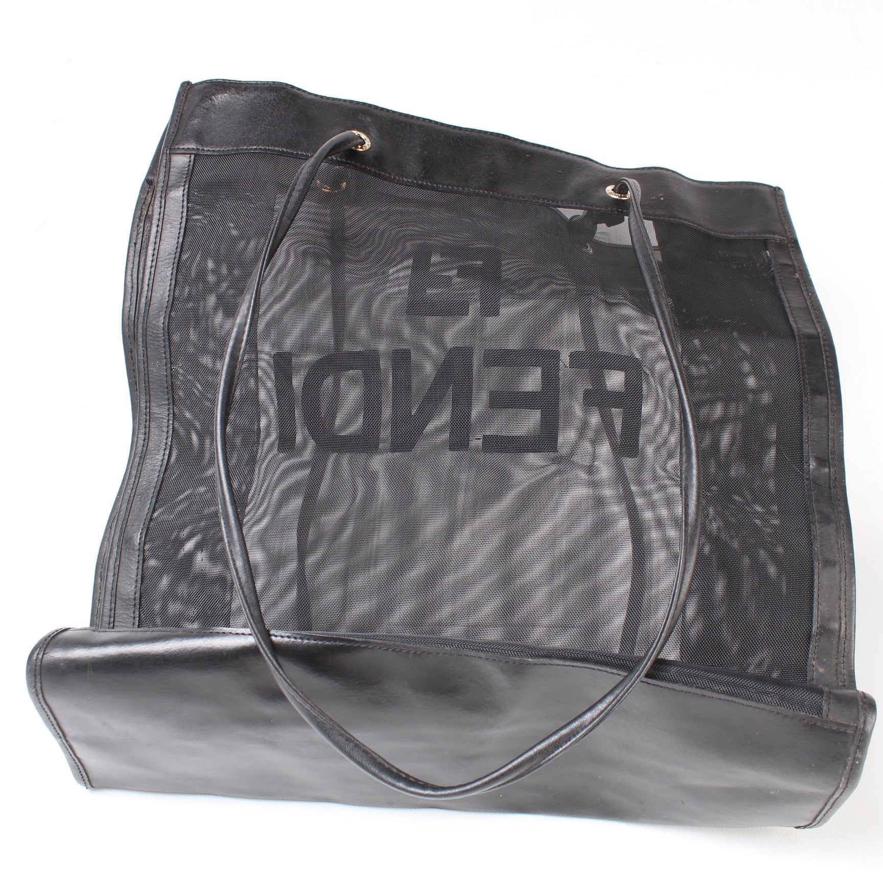 Fendi Mesh FF Logo Shopping Tote Bag