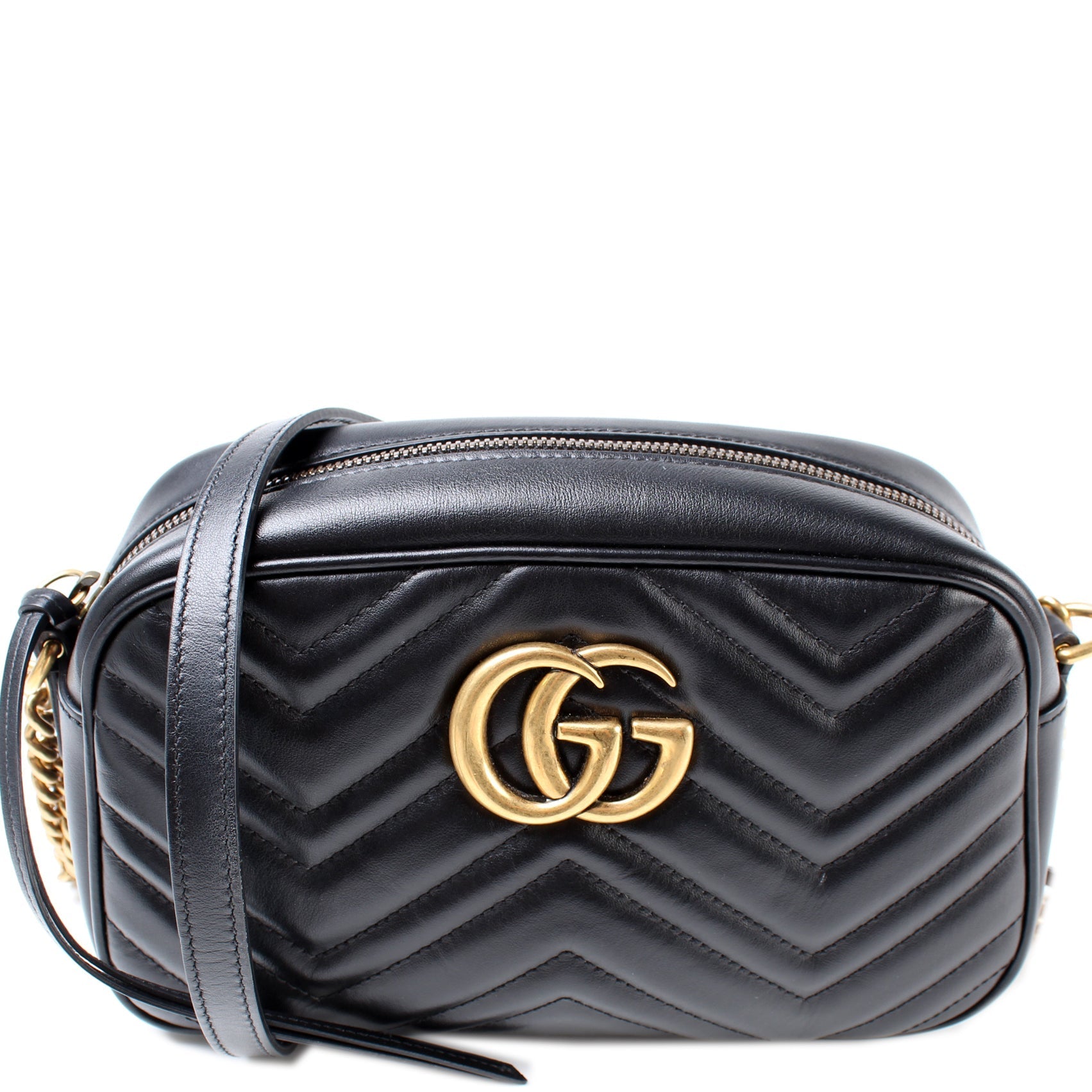 Gucci 447632 Marmont Small Leather Camera Bag