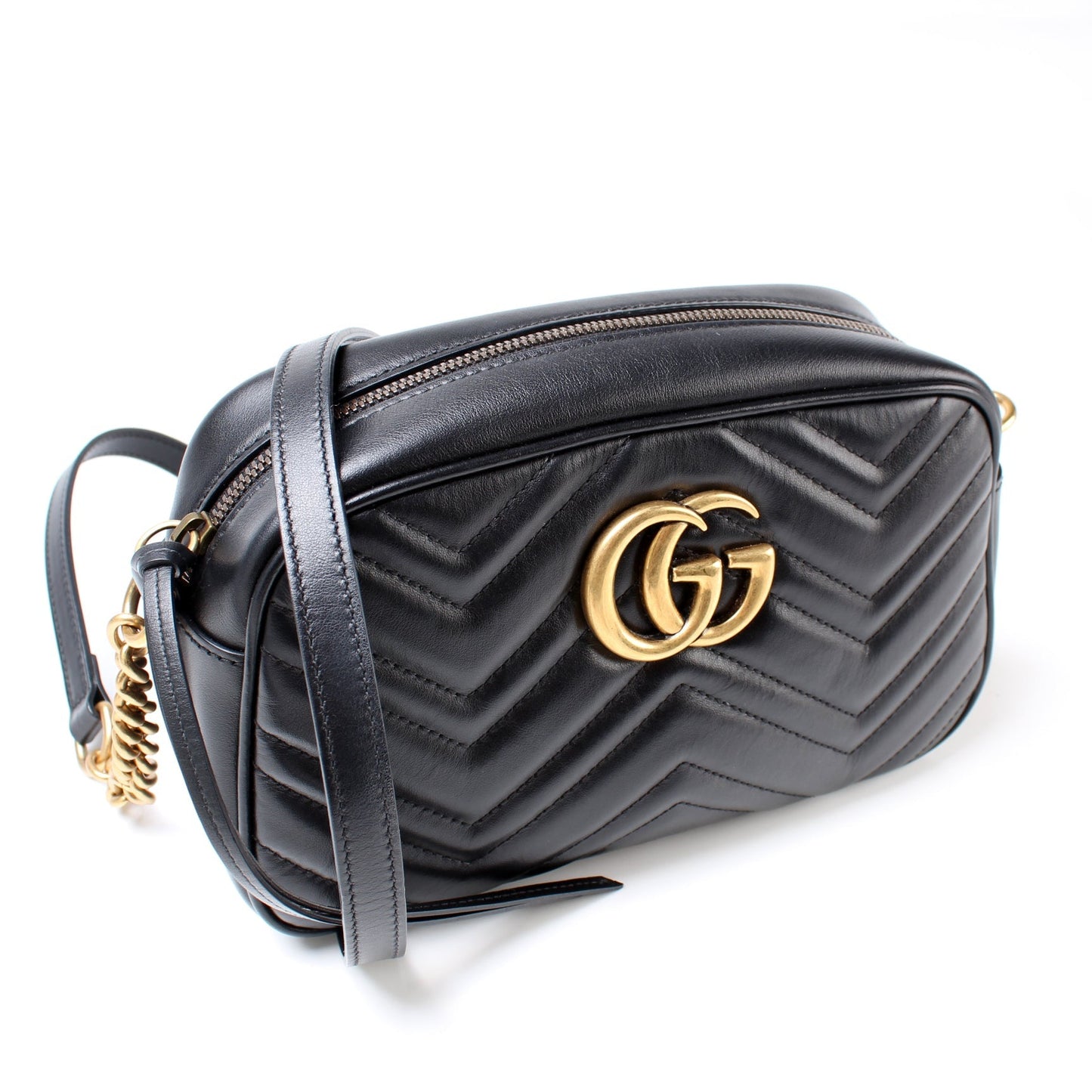 Gucci 447632 Marmont Small Leather Camera Bag
