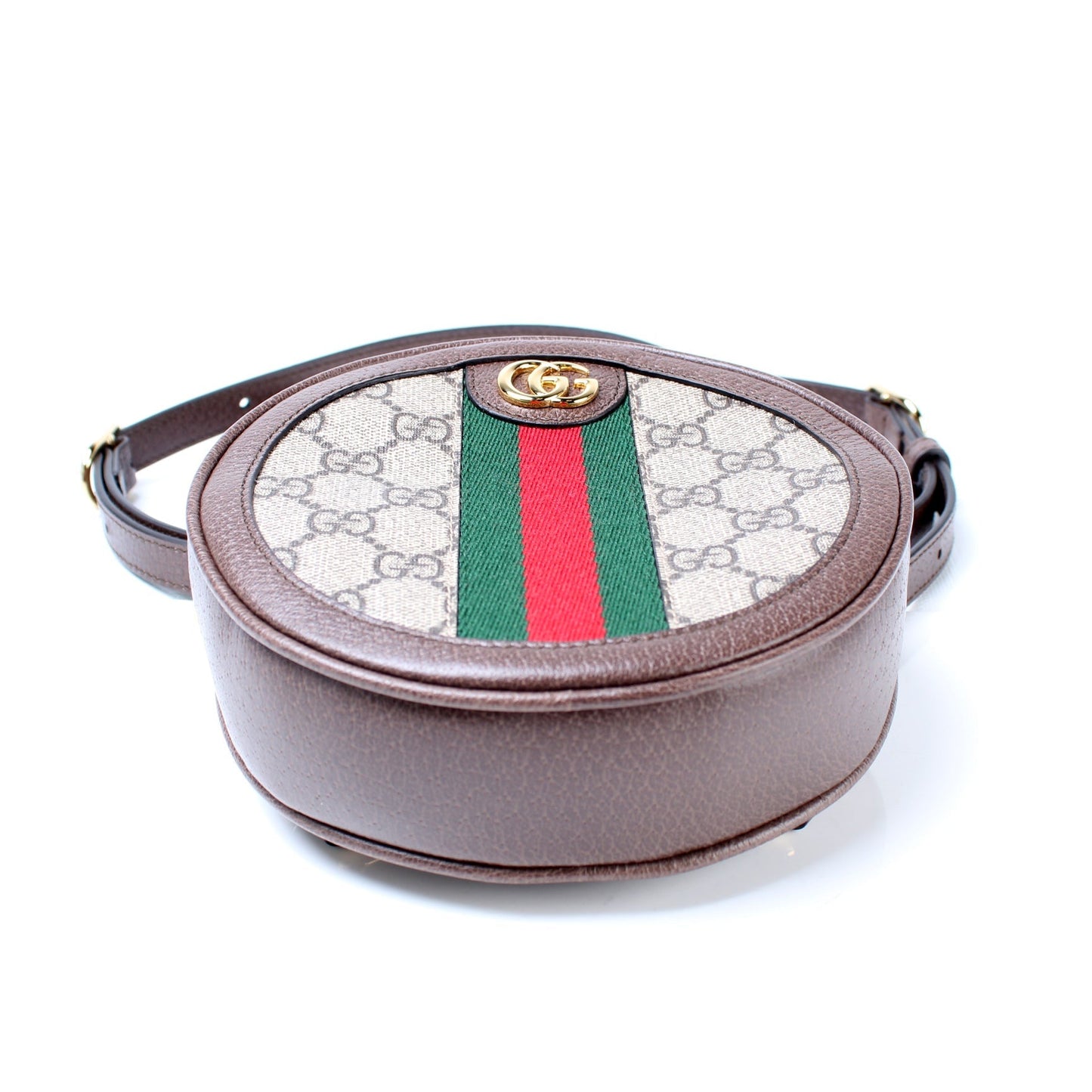 Gucci 598661 Ophidia Web Mini Round Backpack Bag