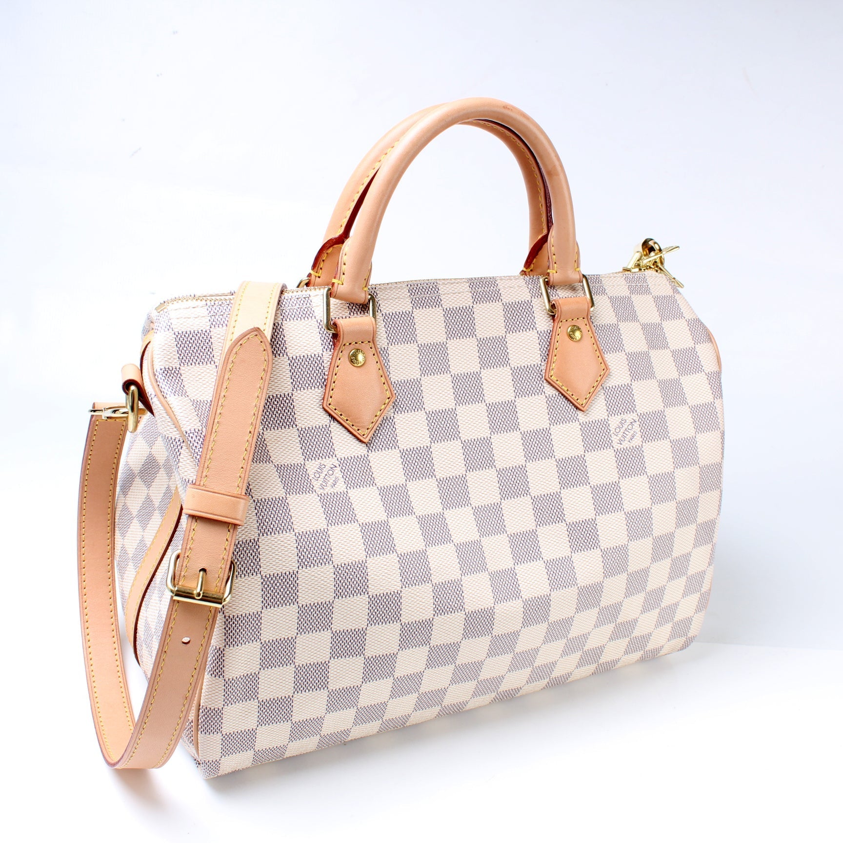 Louis Vuitton Speedy 30 Bandouliere Damier Azur