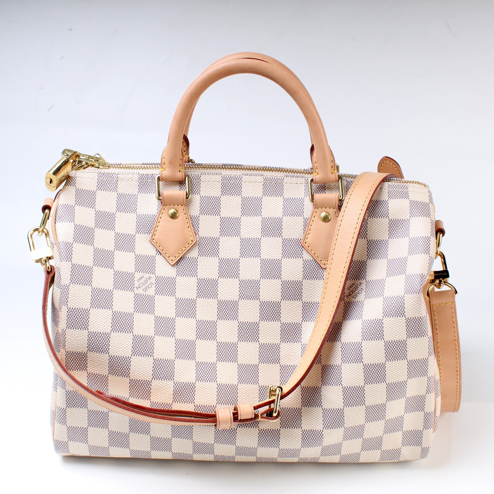 Louis Vuitton Speedy 30 Bandouliere Damier Azur