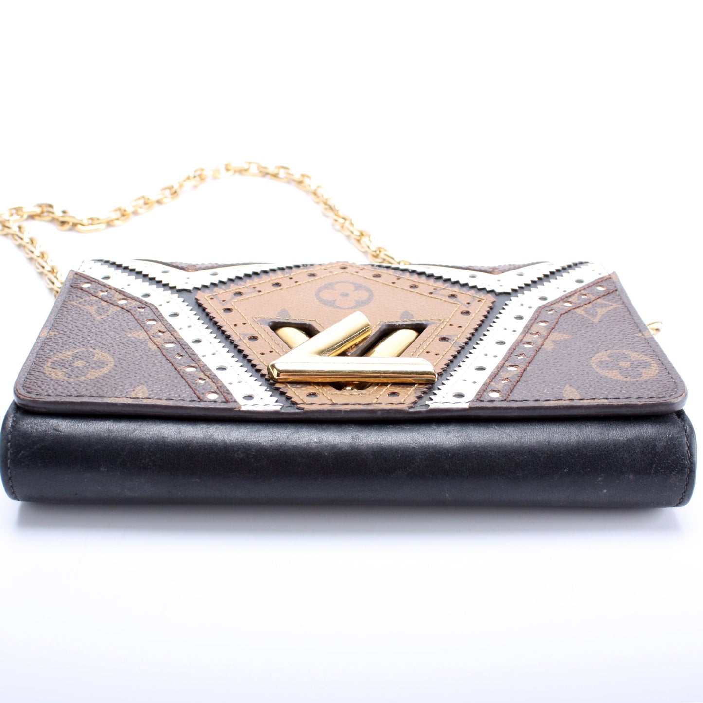 Louis Vuitton Brogue Twist Chain Wallet Monogram