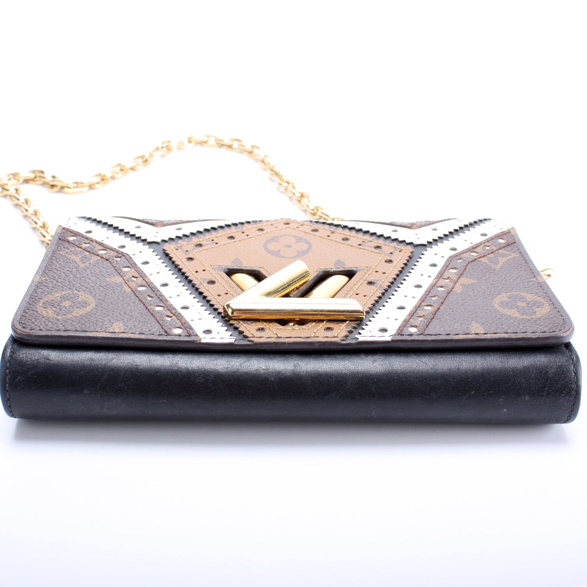 Louis Vuitton Brogue Twist Chain Wallet Monogram