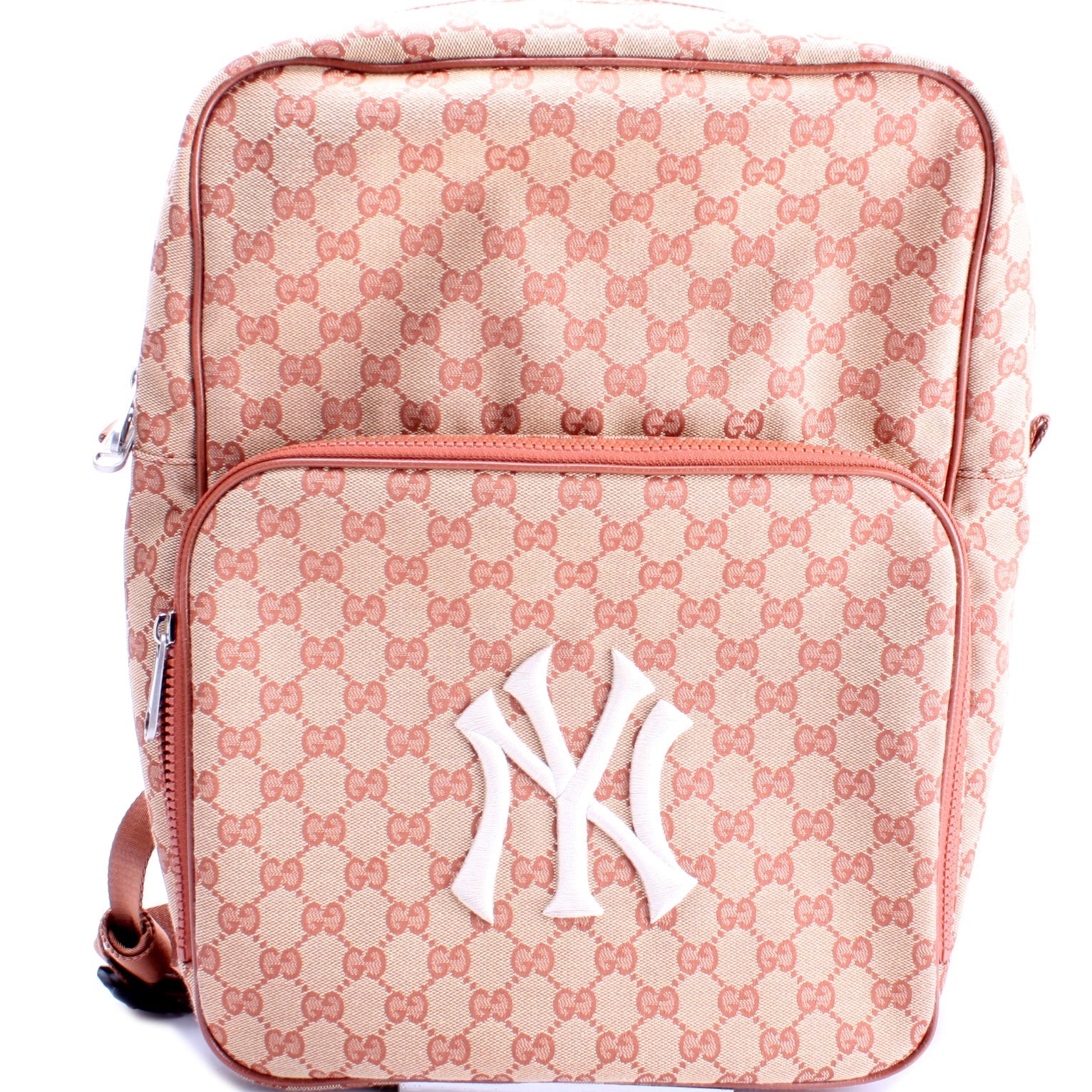 Gucci 5367245 GG Canvas NY Yankees Medium Backpack Bag