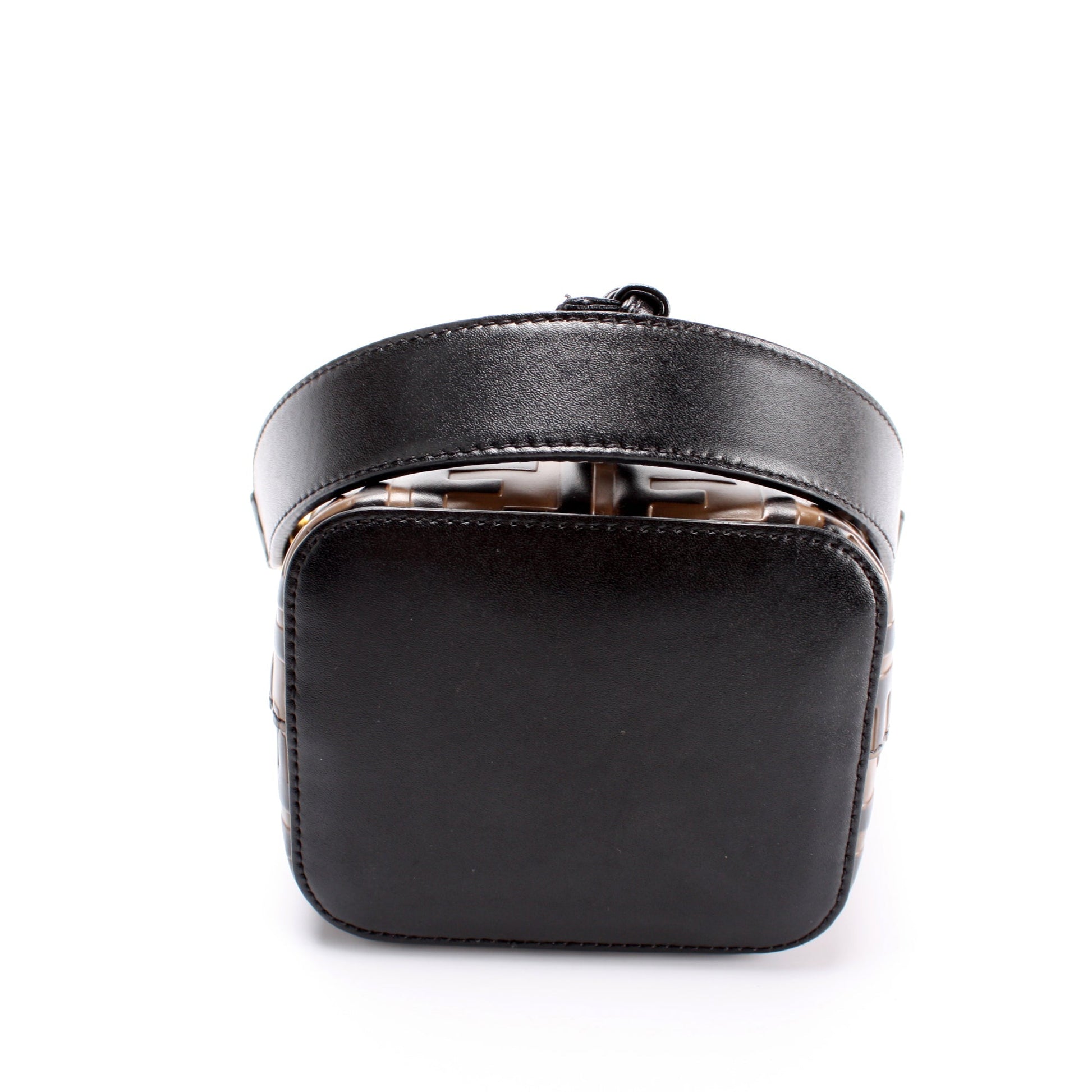 Fendi Mini Mon Tresor Bucket FF Leather Bag