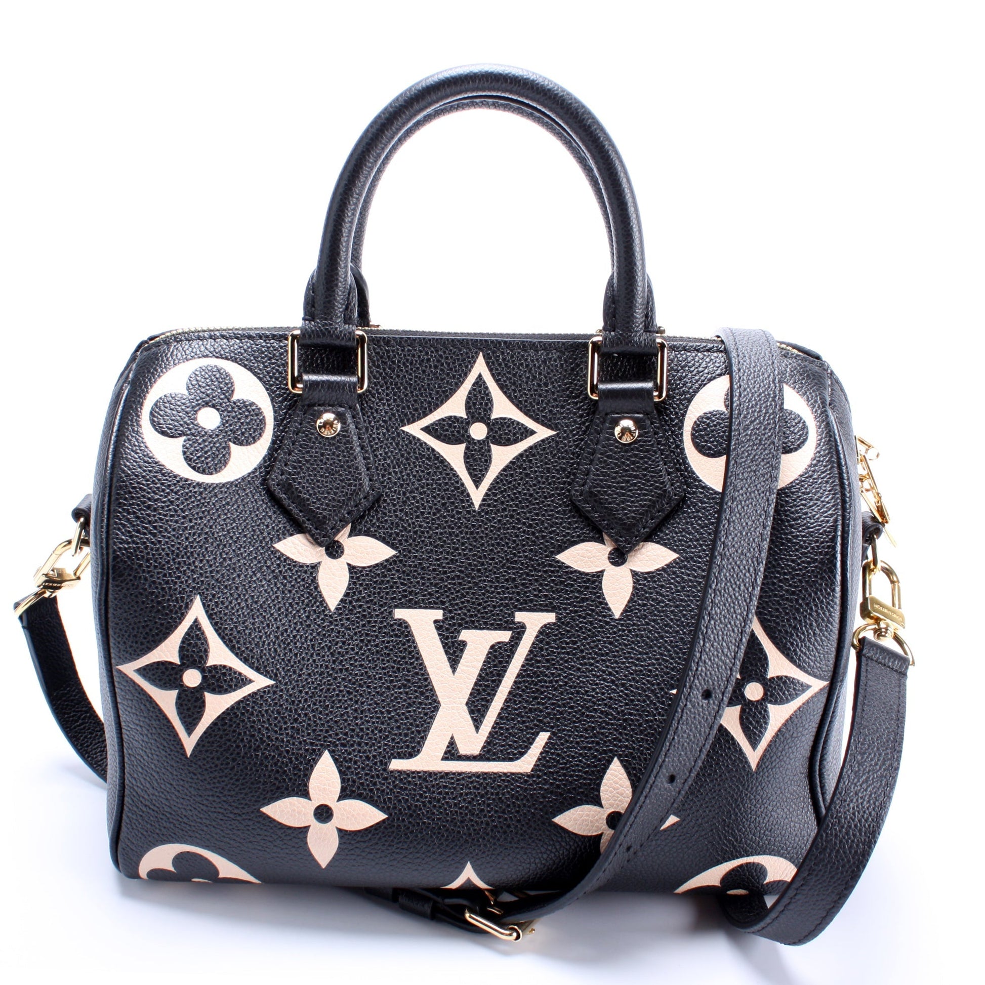 Louis Vuitton Speedy 25 Bandouliere Bicolor Empreinte