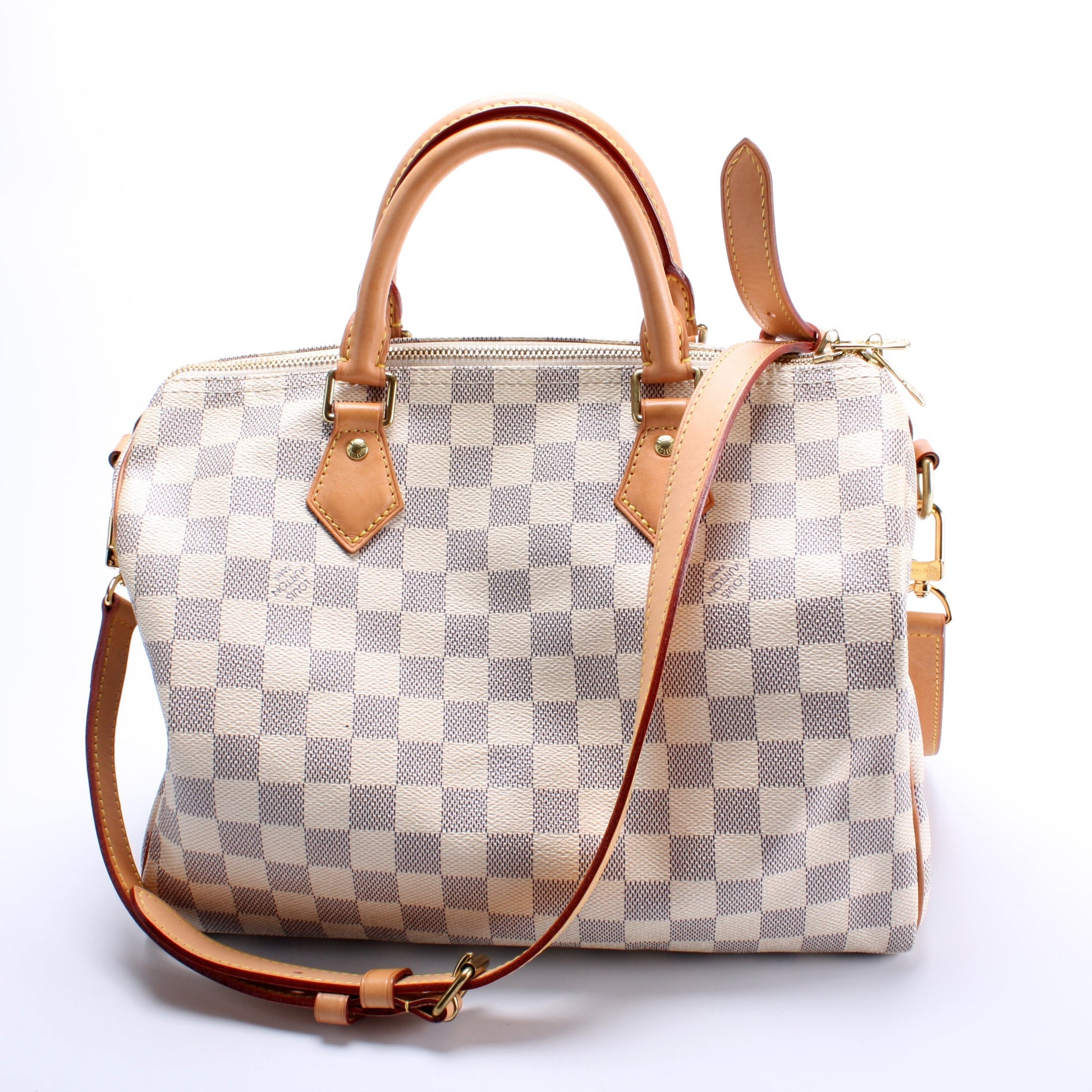 Louis Vuitton Speedy 30 w/Strap Damier Azur