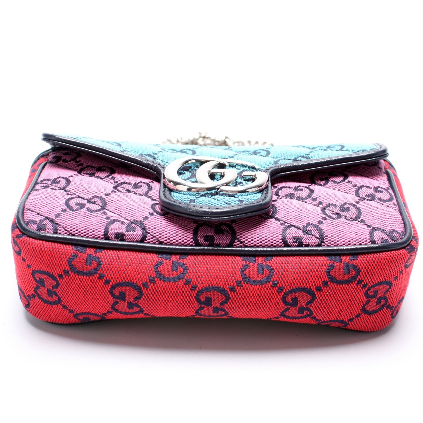Gucci 476433 Marmont Canvas Mini Flap Bag