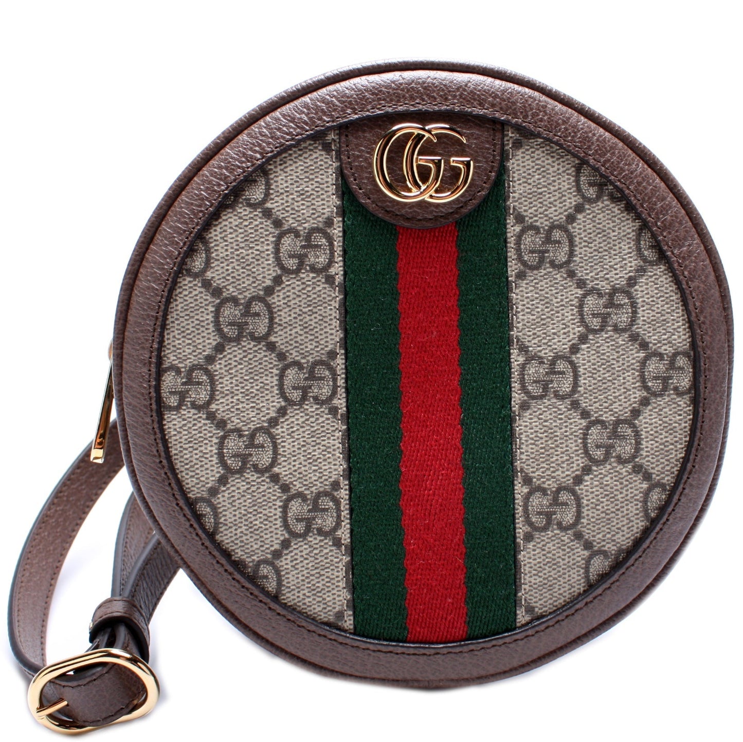 Gucci 598661 Ophidia Web Mini Round Backpack Bag